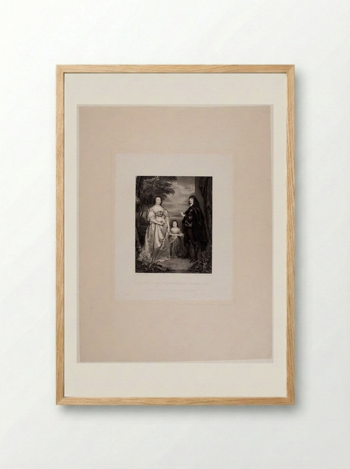 James Stanley, seventh earl of Derby and Charlotte de La Tremouille, his countess - John Henry Robinson - Framed Print Wood