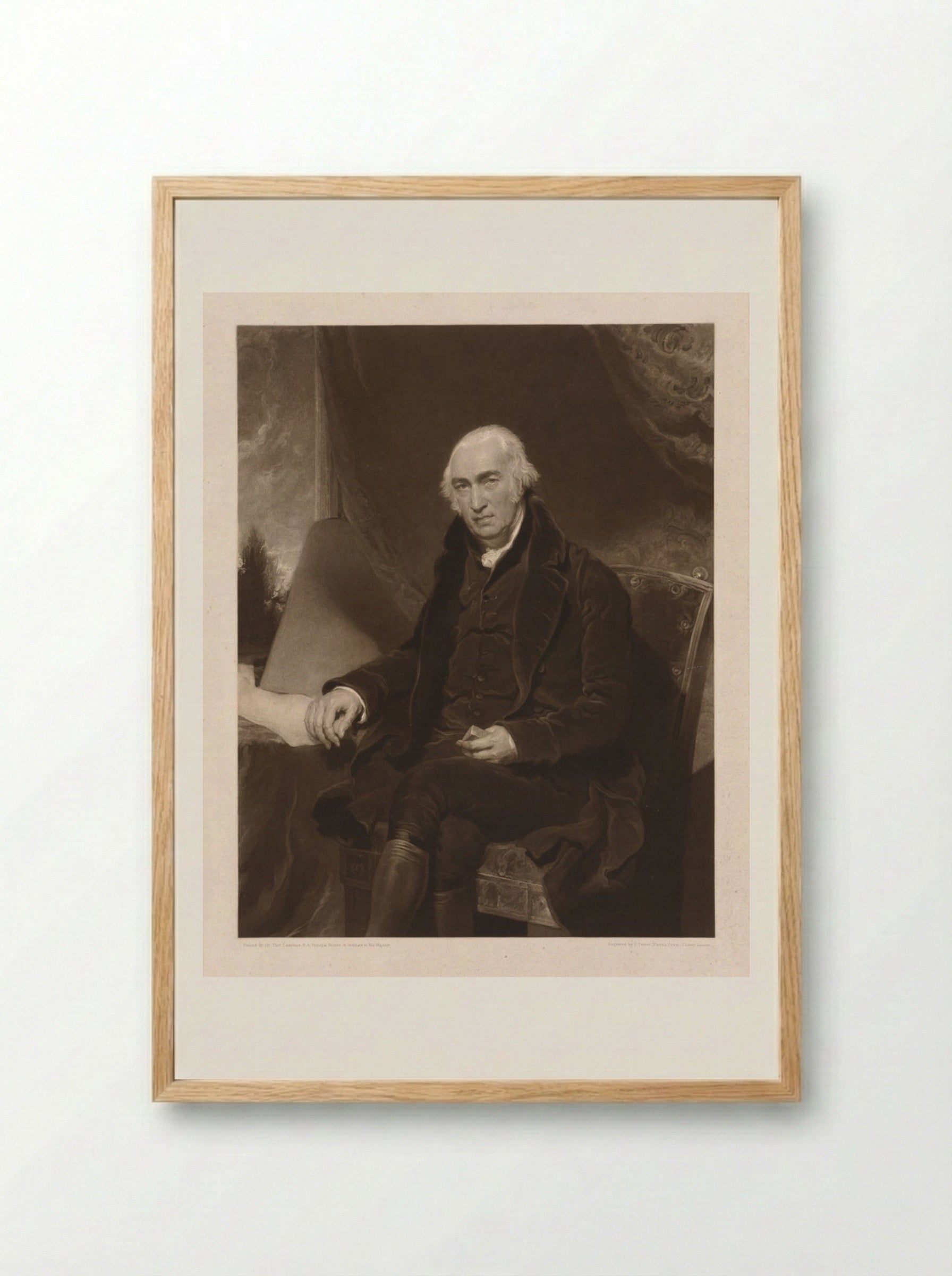 James Watt - Charles Turner - Framed Print Wood