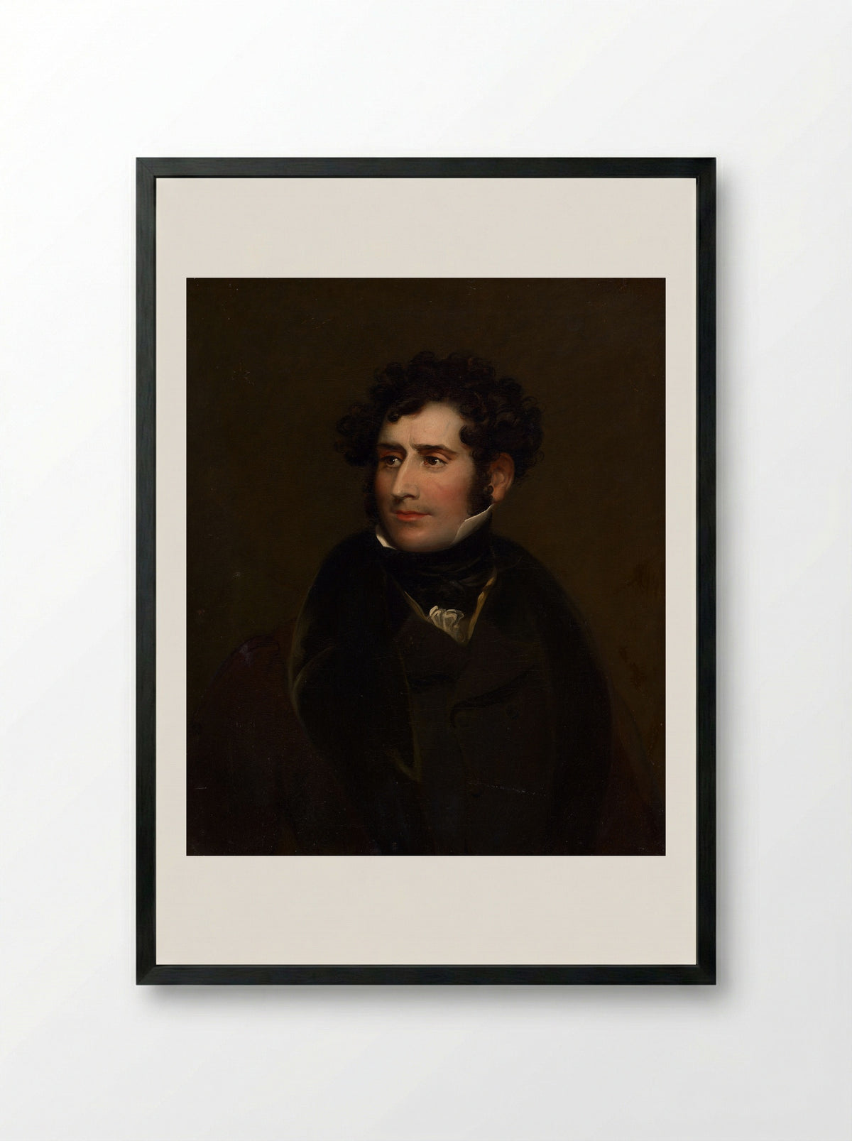 James William Wallack - Charles Robert Leslie - Framed Print Black