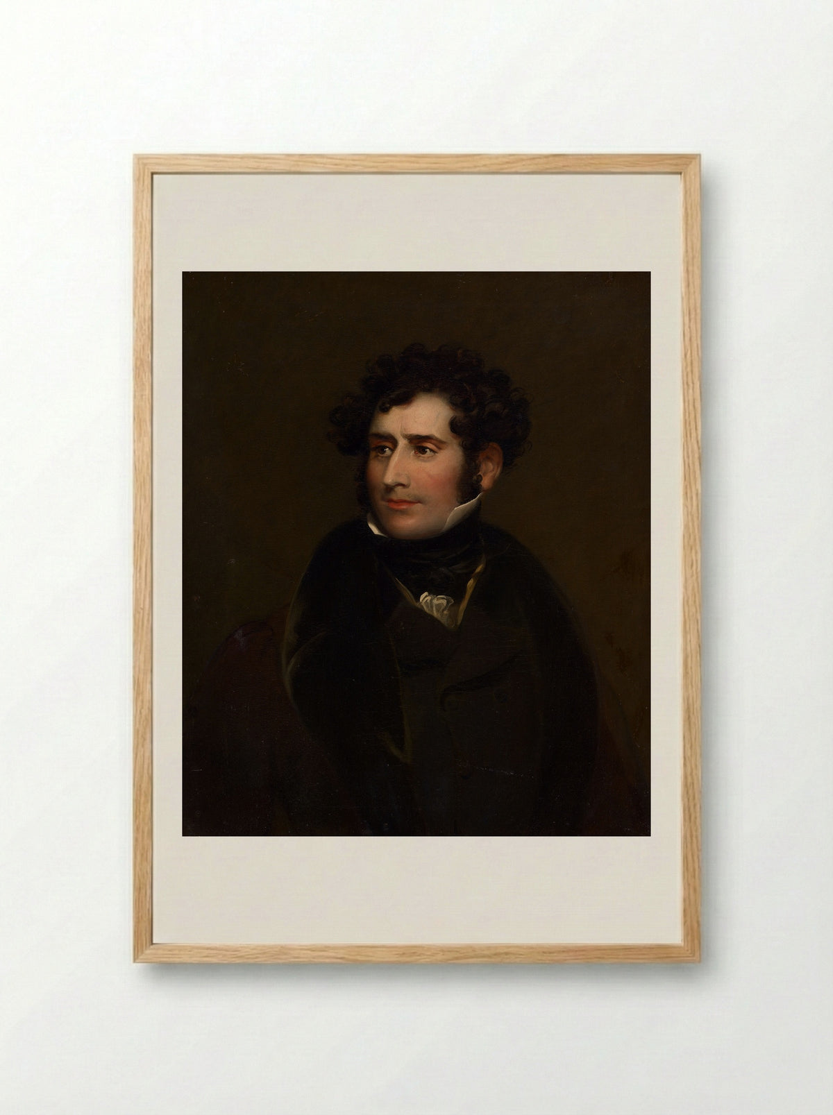 James William Wallack - Charles Robert Leslie - Framed Print Wood