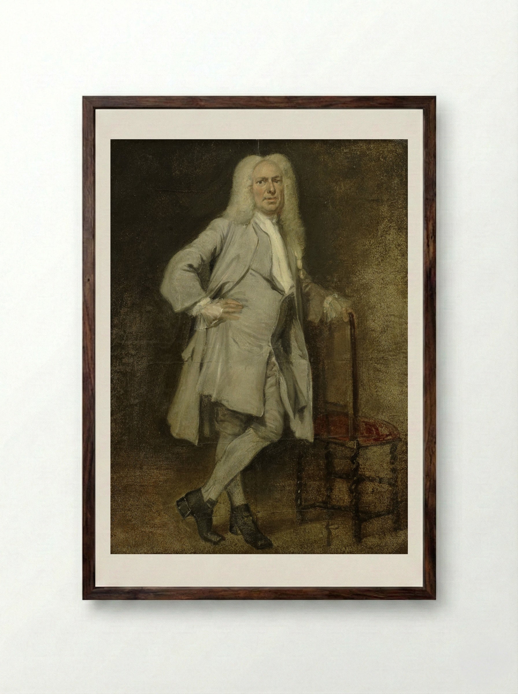 Jan Lepeltak - Cornelis Troost - Framed Print Dark Wood