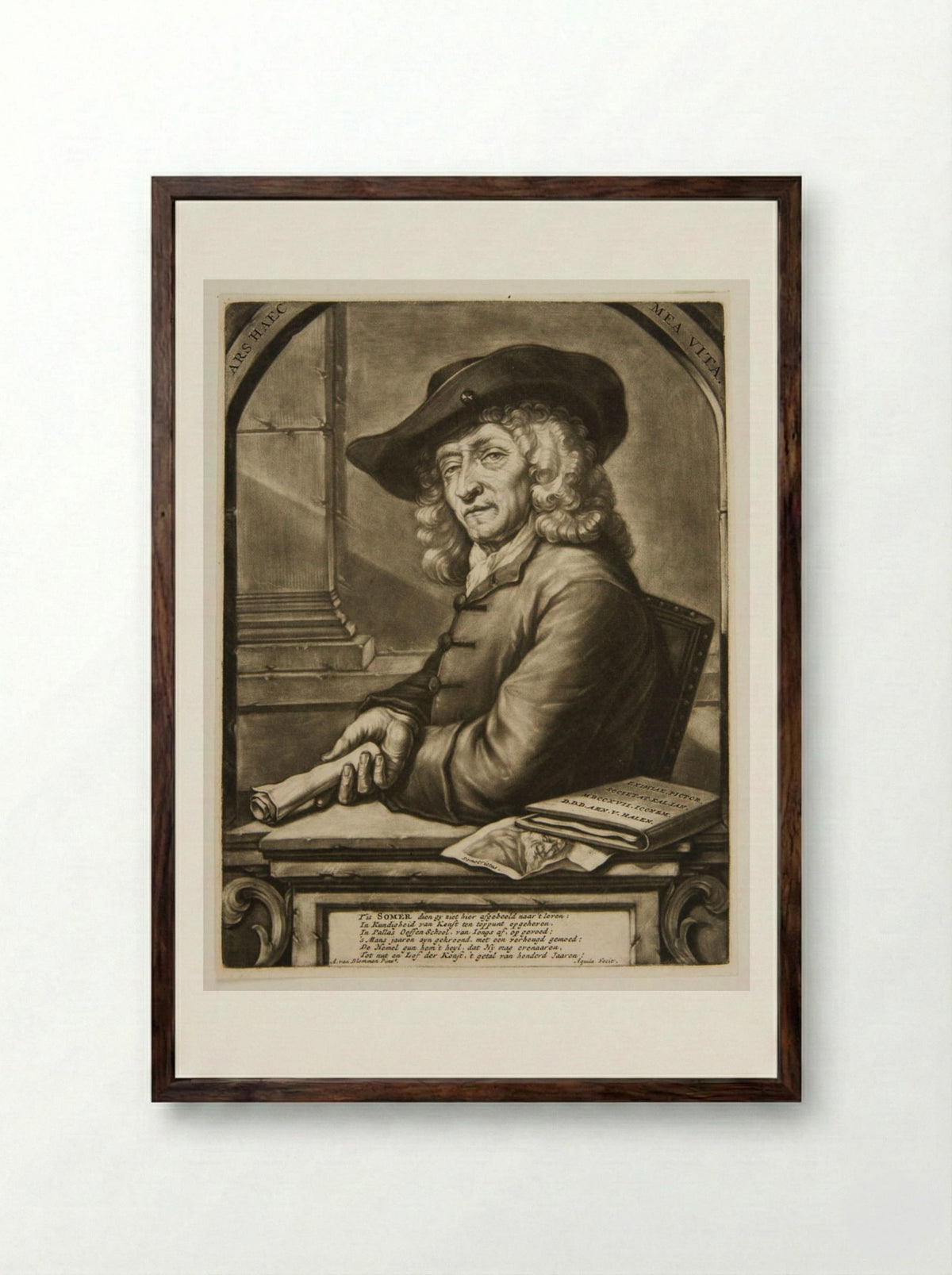 Jan Pietersz Zomer - Arnoud van Halen - Framed Print Dark Wood