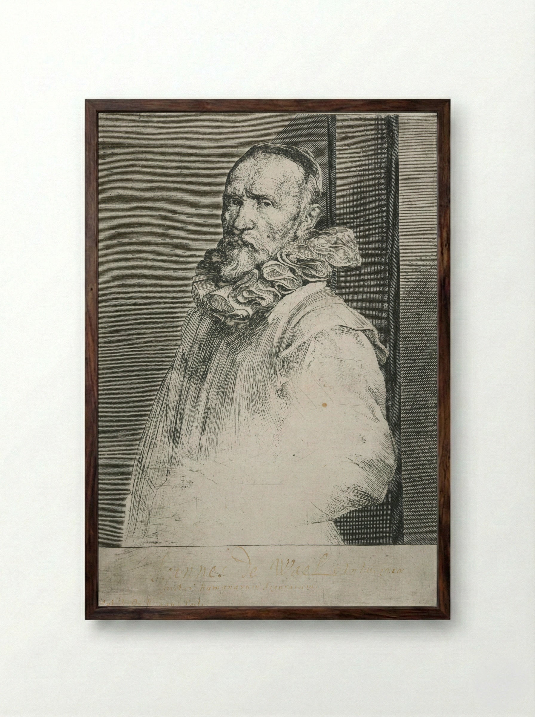 Jan de Wael - Anthony van Dyck - Framed Print Dark Wood