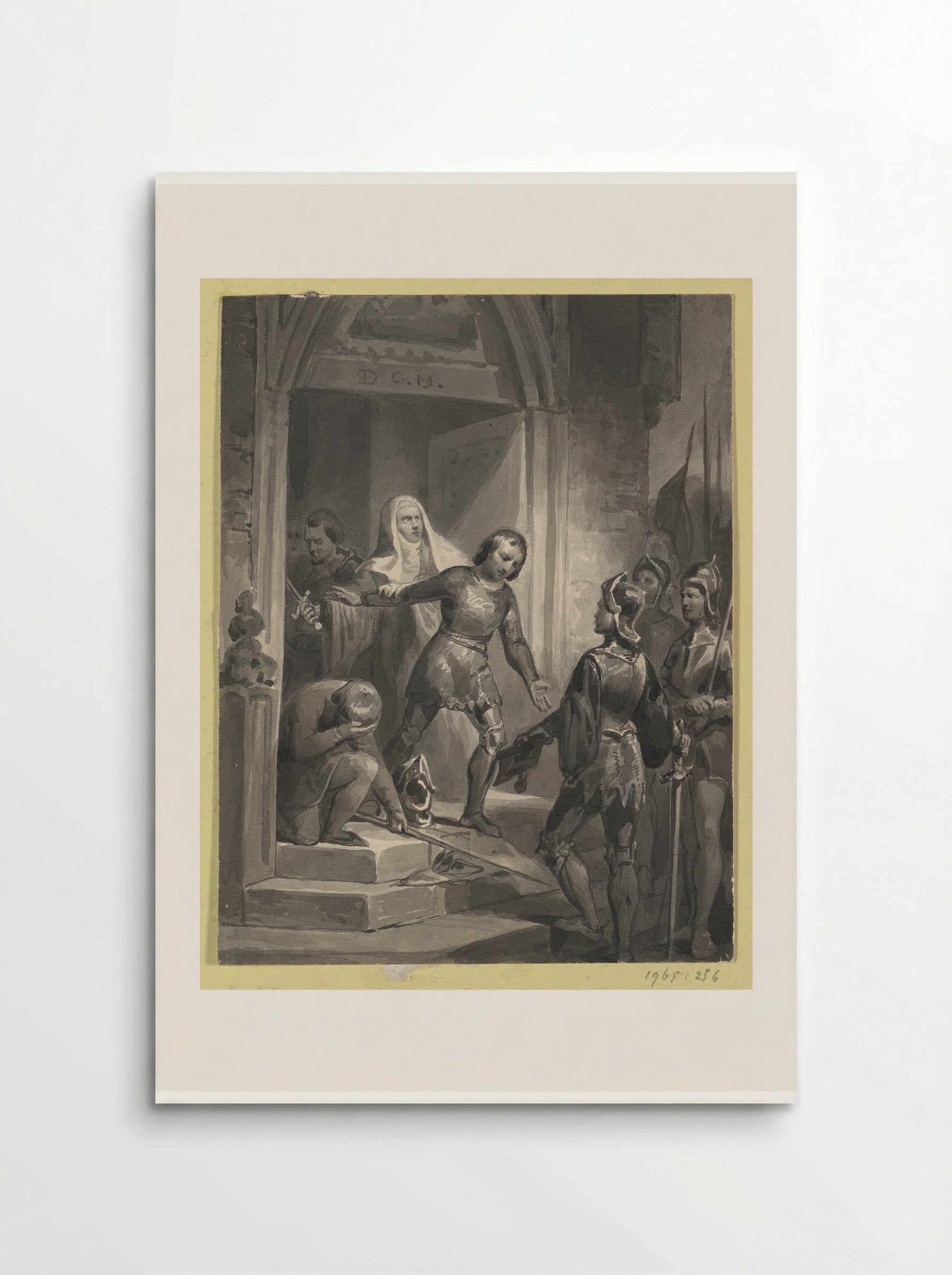 Jan van Domburg Surrenders to Philip I of Burgundy - Johann Wilhelm Kaiser (I) - Poster