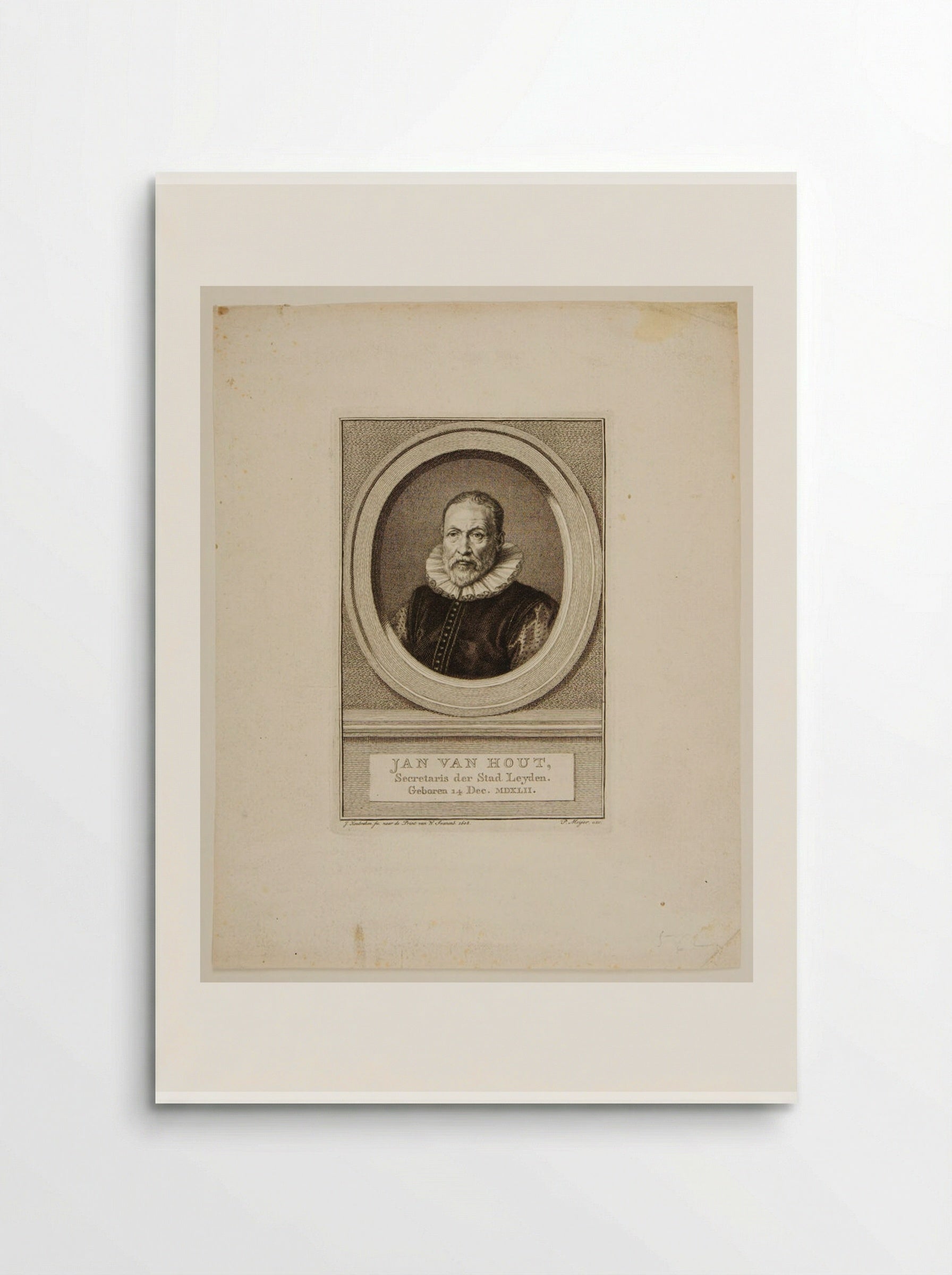Jan van Hout - Jacobus Houbraken - Poster