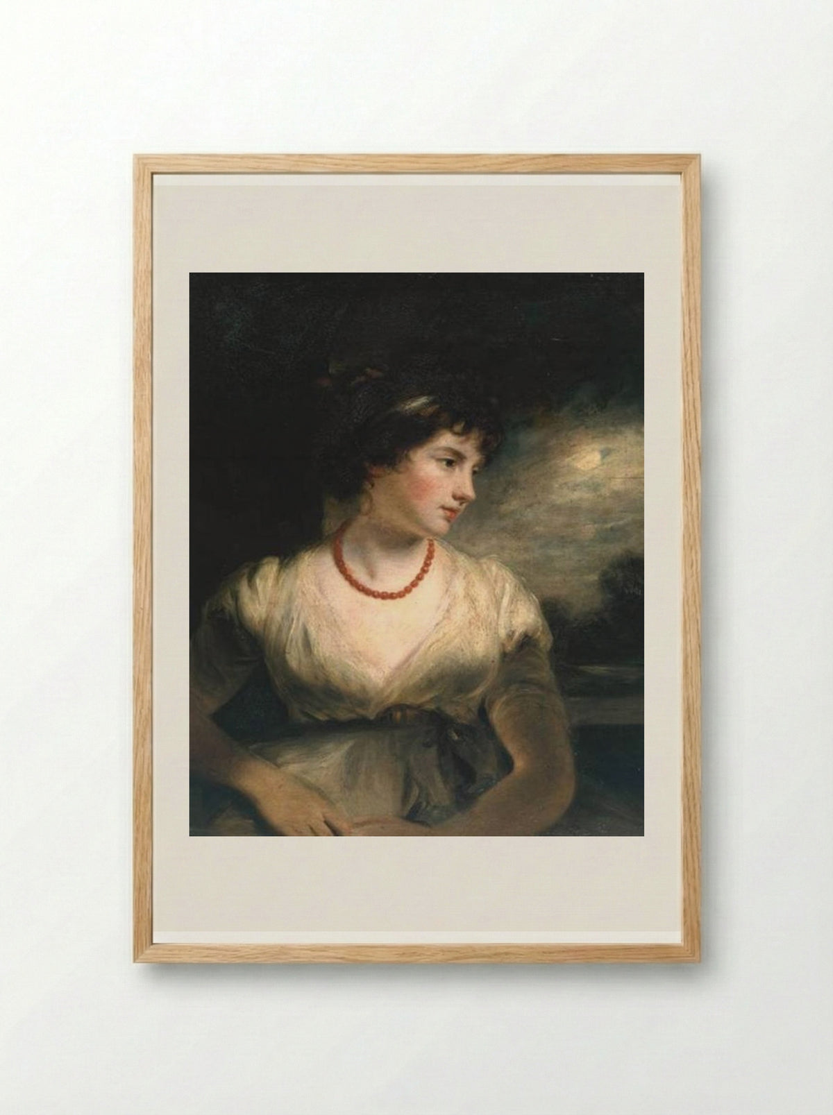Jane Elizabeth, Countess of Oxford - John Hoppner - Framed Print Wood