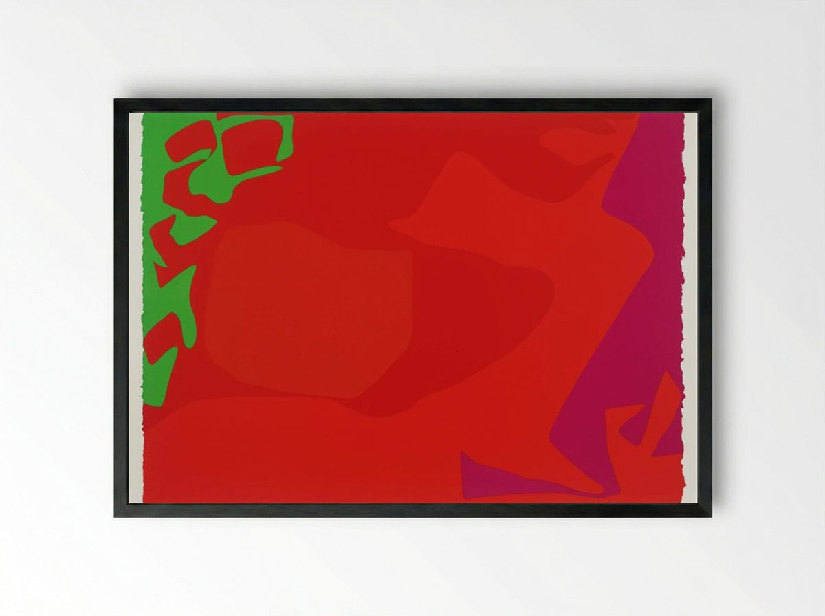 January 1973: 1 - Patrick Heron - Framed Print Black