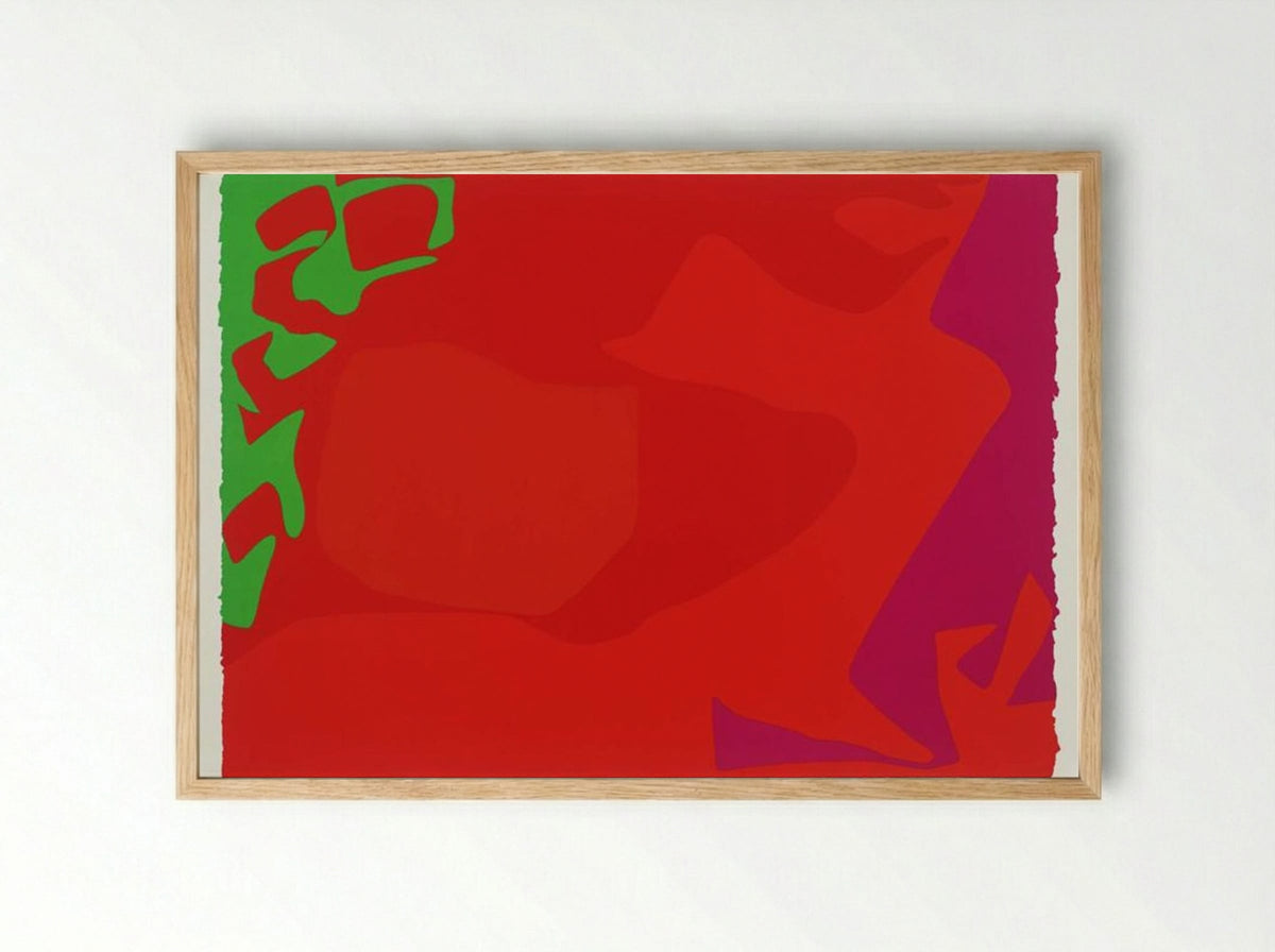 January 1973: 1 - Patrick Heron - Framed Print Wood