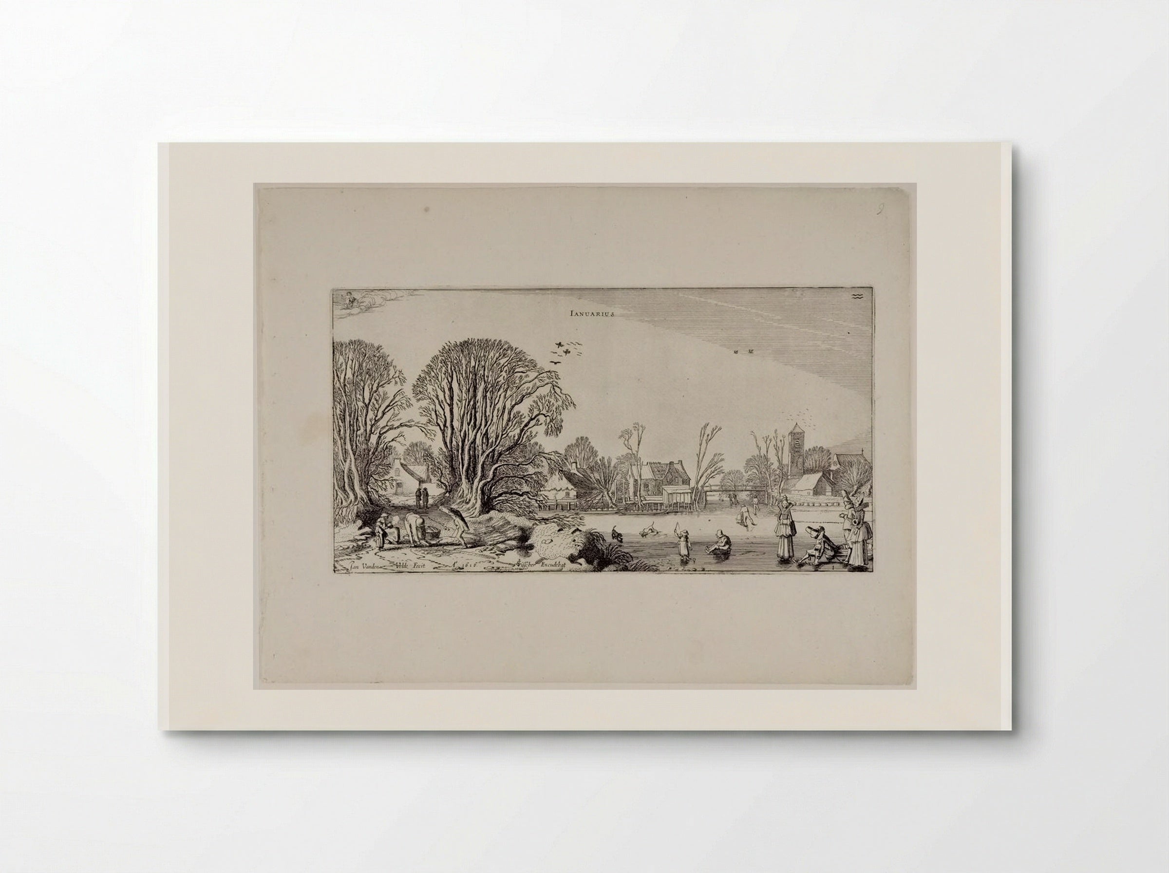 January (Ianuarius) - Jan van de Velde II - Poster