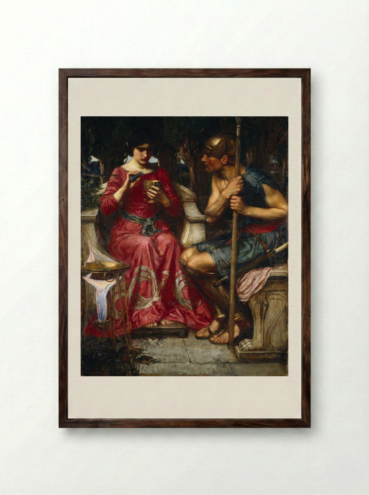 Jason and Medea - John William Waterhouse - Framed Print Dark Wood