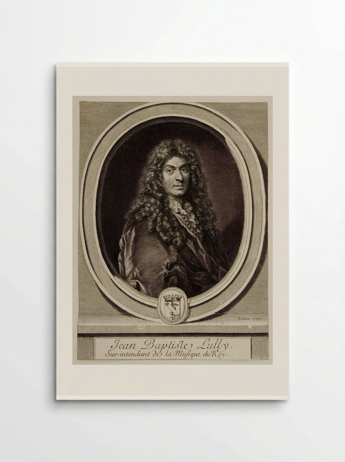 Jean-Baptiste Lully - Gérard Edelinck - Poster
