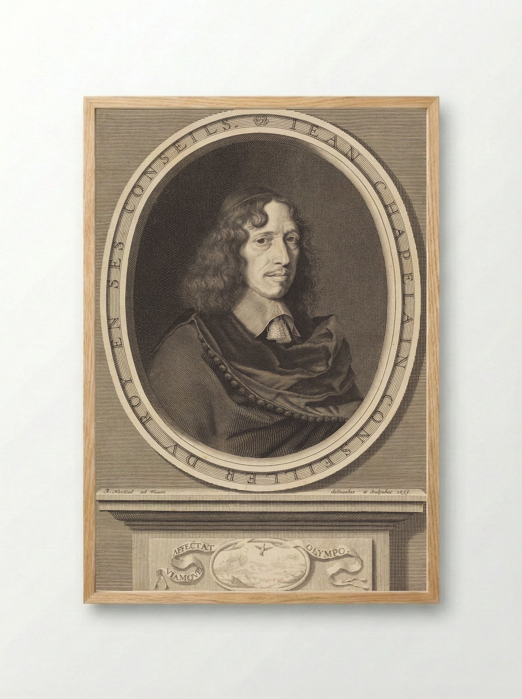 Jean Chapelain - Robert Nanteuil - Framed Print Wood