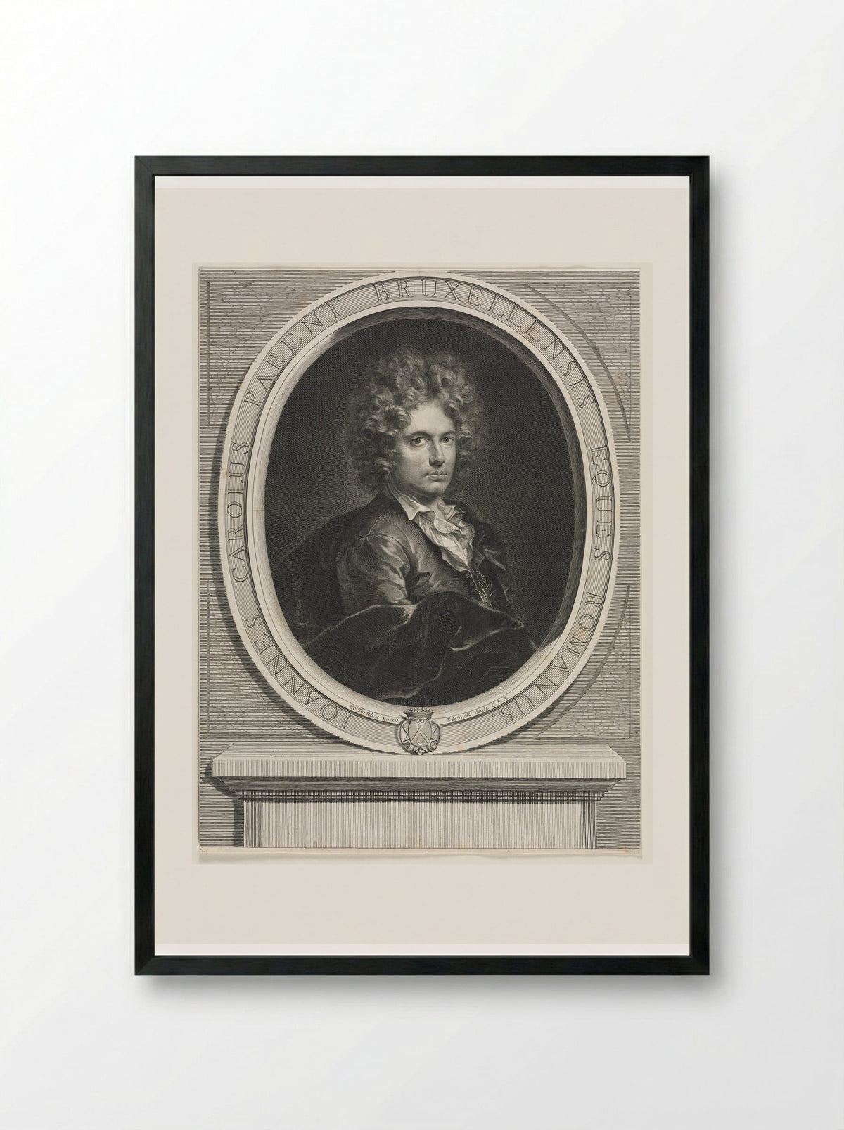 Jean-Charles Parent - Gérard Edelinck - Framed Print Black