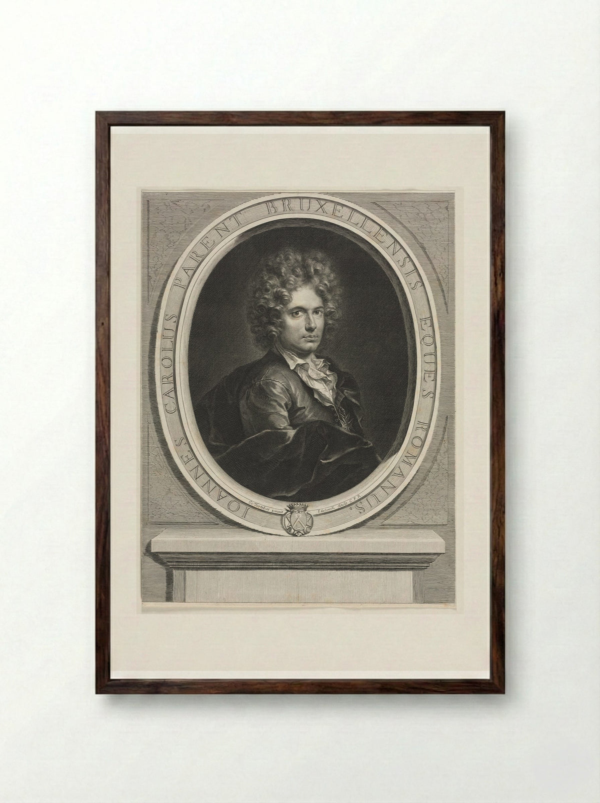 Jean-Charles Parent - Gérard Edelinck - Framed Print Dark Wood