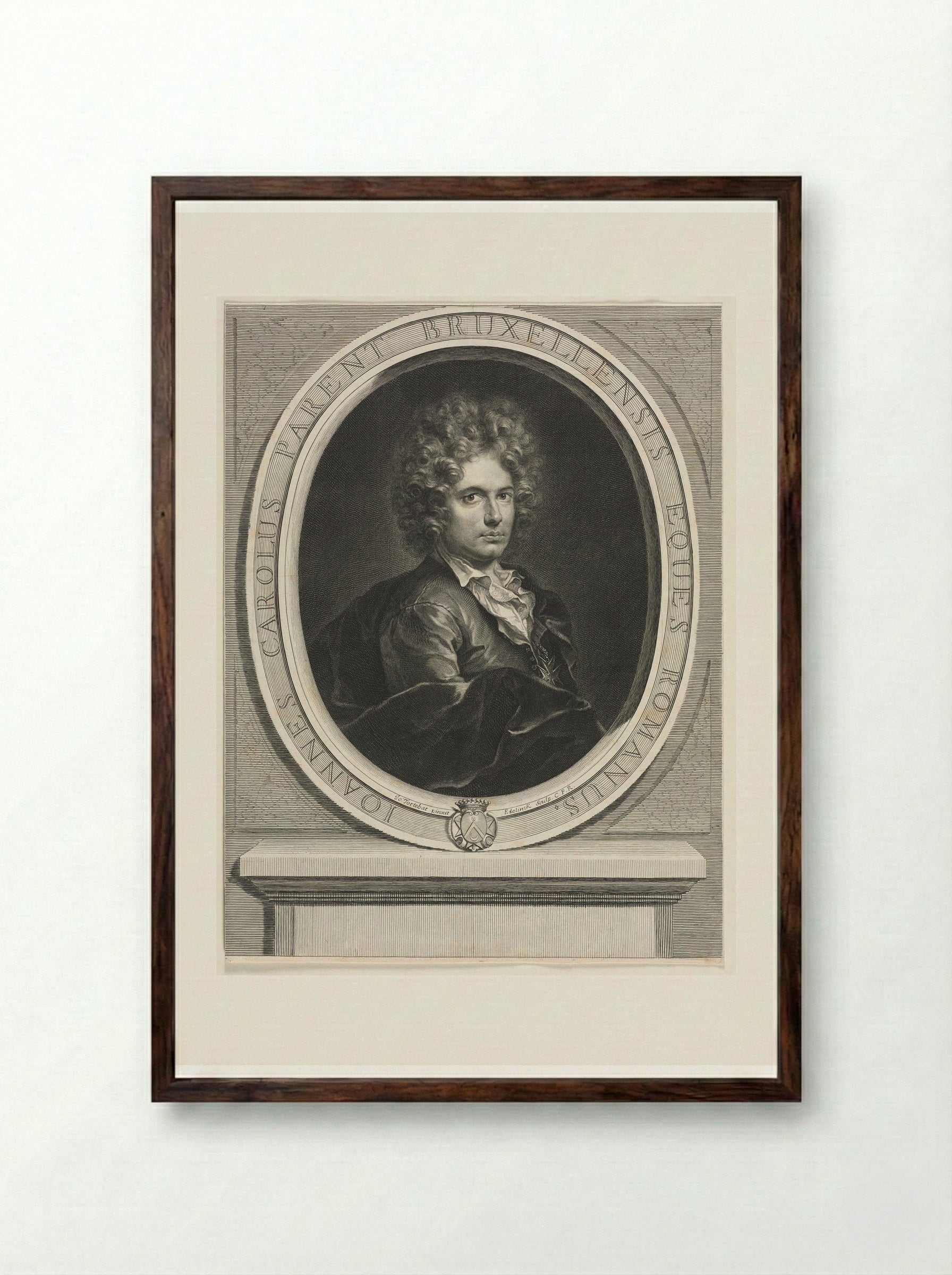 Jean-Charles Parent - Gérard Edelinck - Framed Print Dark Wood