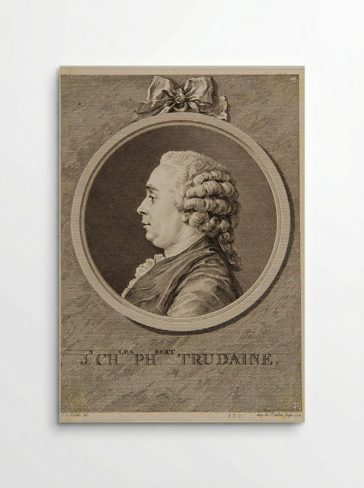 Jean Charles Philibert Trudaine de Montigny - Augustin de Saint-Aubin - Poster
