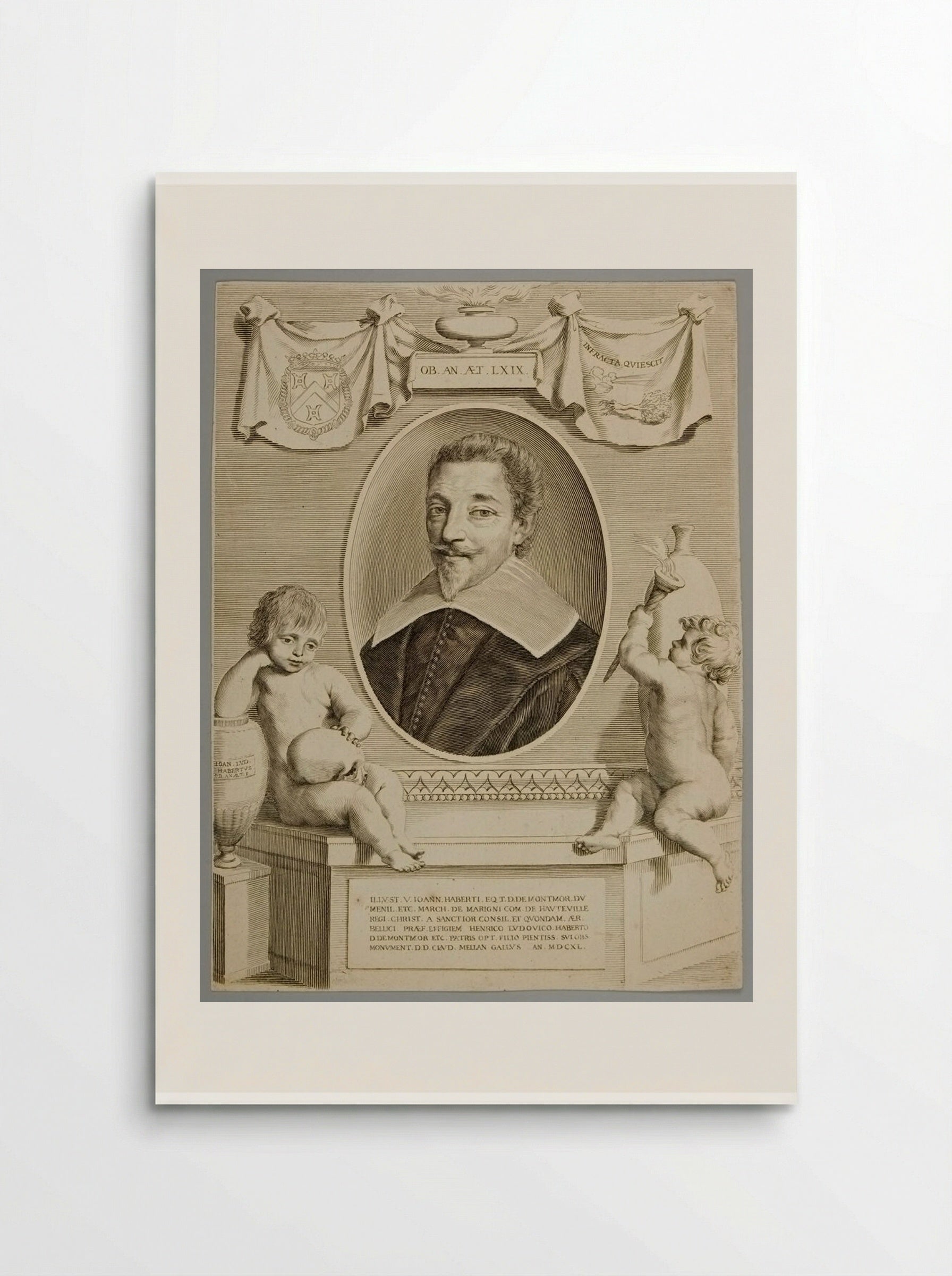 Jean Habert de Montmor - Claude Mellan - Poster
