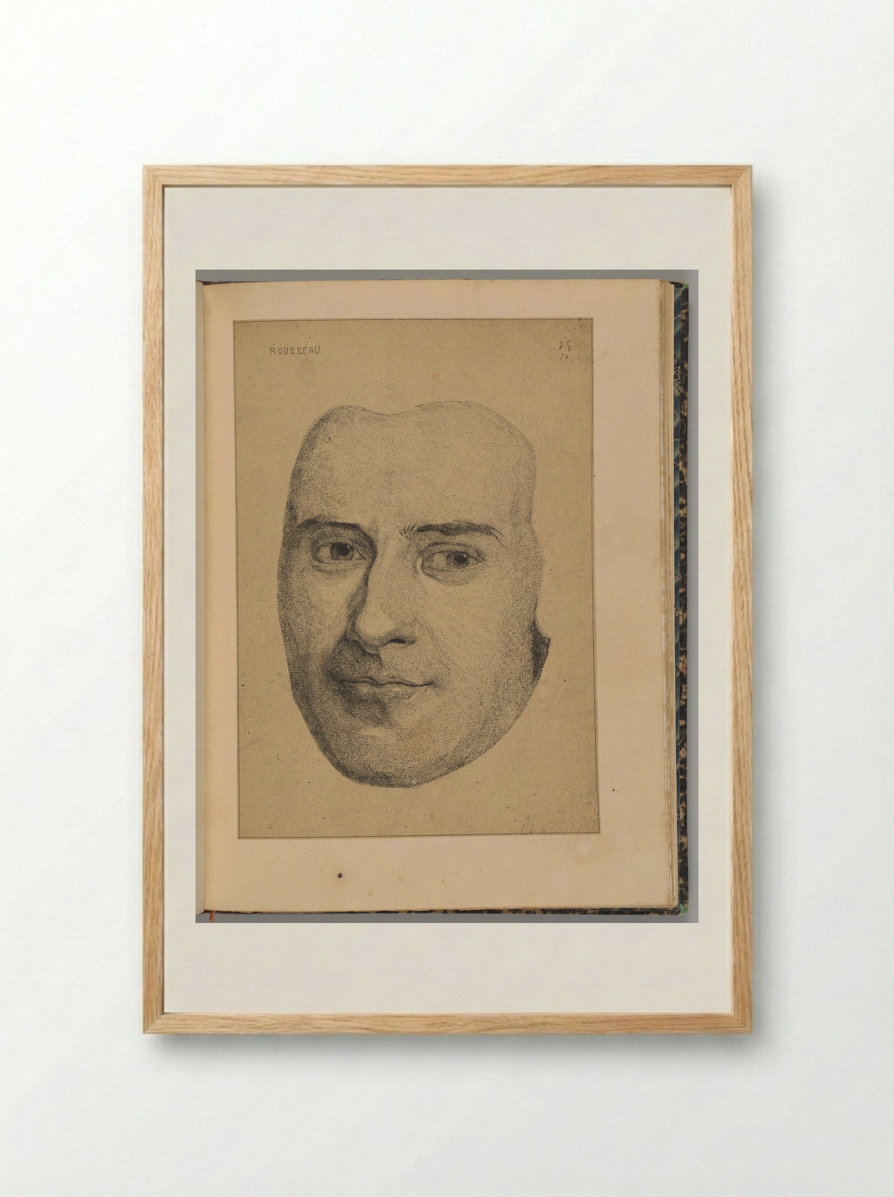 Jean-Jacques Rousseau - Jules de Goncourt - Framed Print Wood