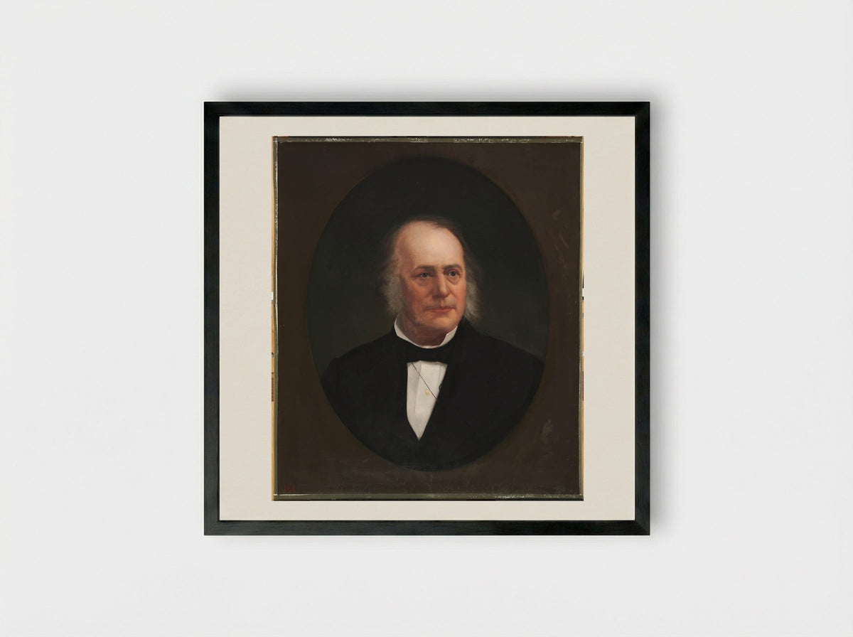 Jean Louis Rodolphe Agassiz - Joseph Alexander Ames - Framed Print Black