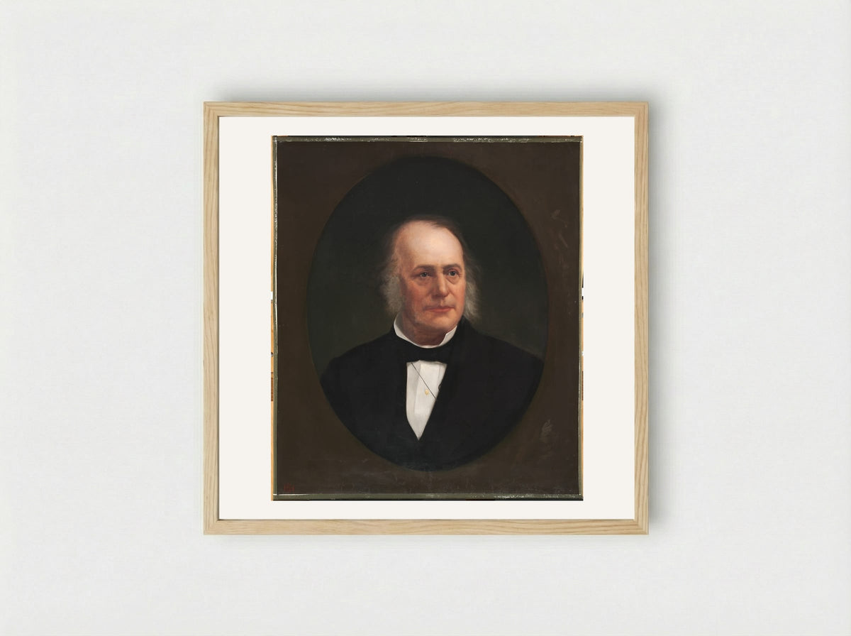 Jean Louis Rodolphe Agassiz - Joseph Alexander Ames - Framed Print Wood