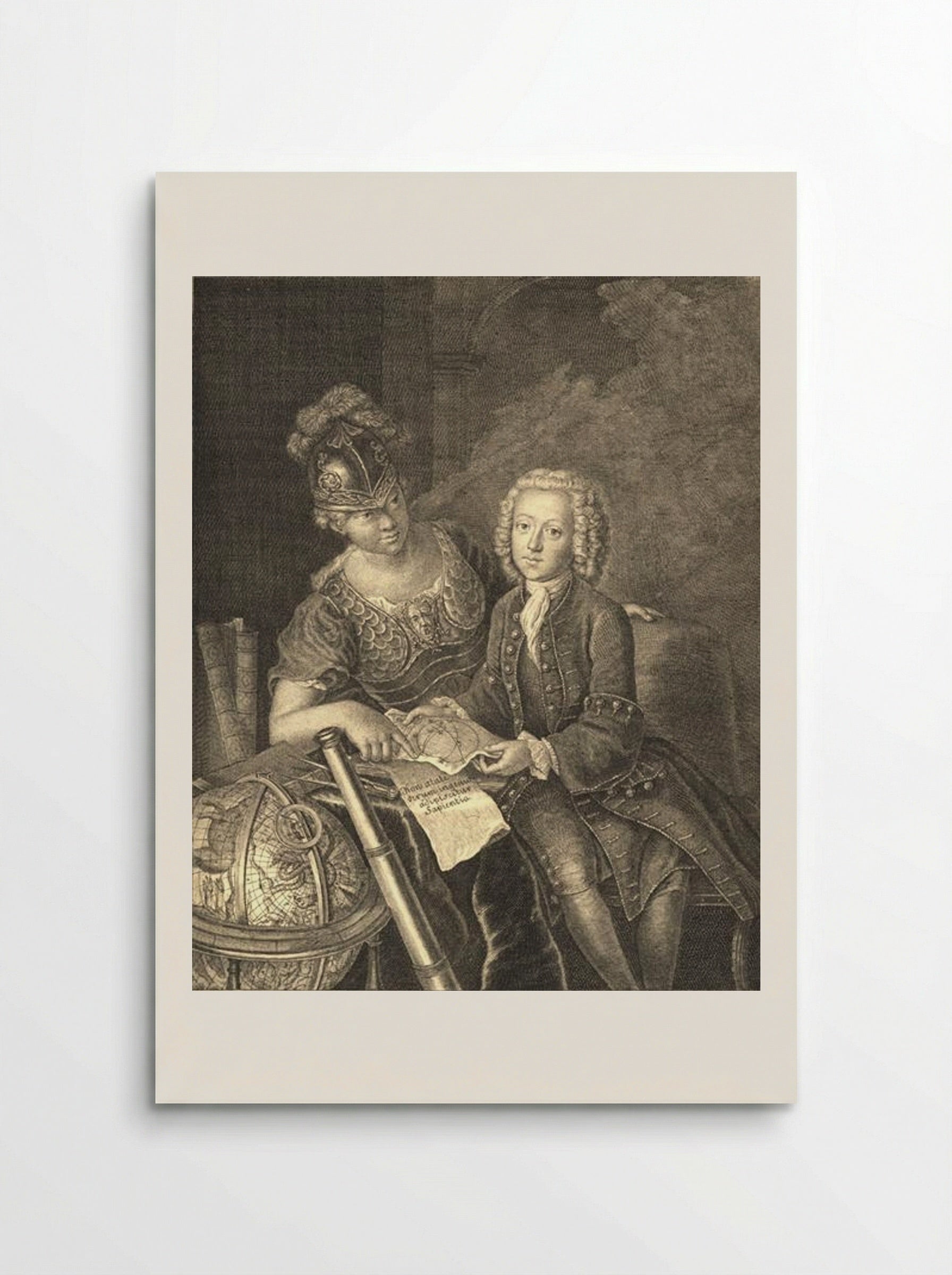 Jean Philippe Baratier presented by Minerva - Antoine Pesne - Poster