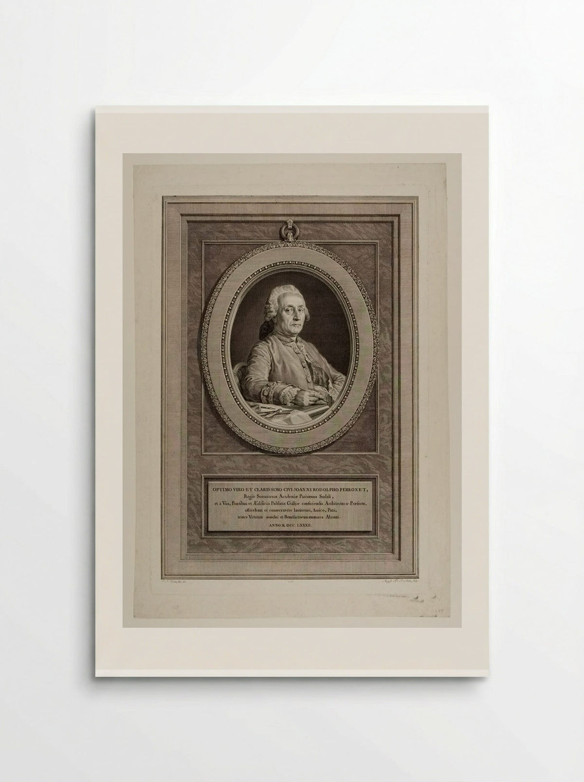 Jean Rodolphe Perronet - Augustin de Saint-Aubin - Poster