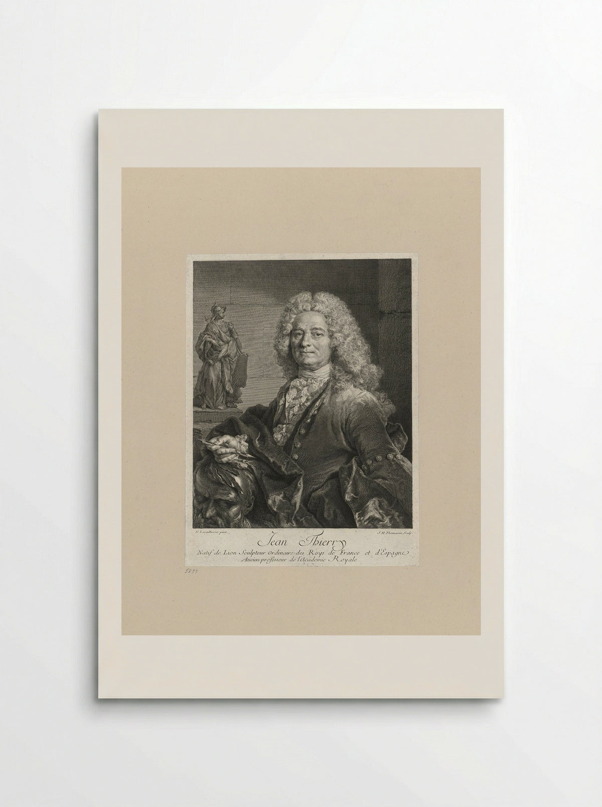 Jean Thierry (Portrait of the Sculptor) - Simon Henri Thomassin - Poster