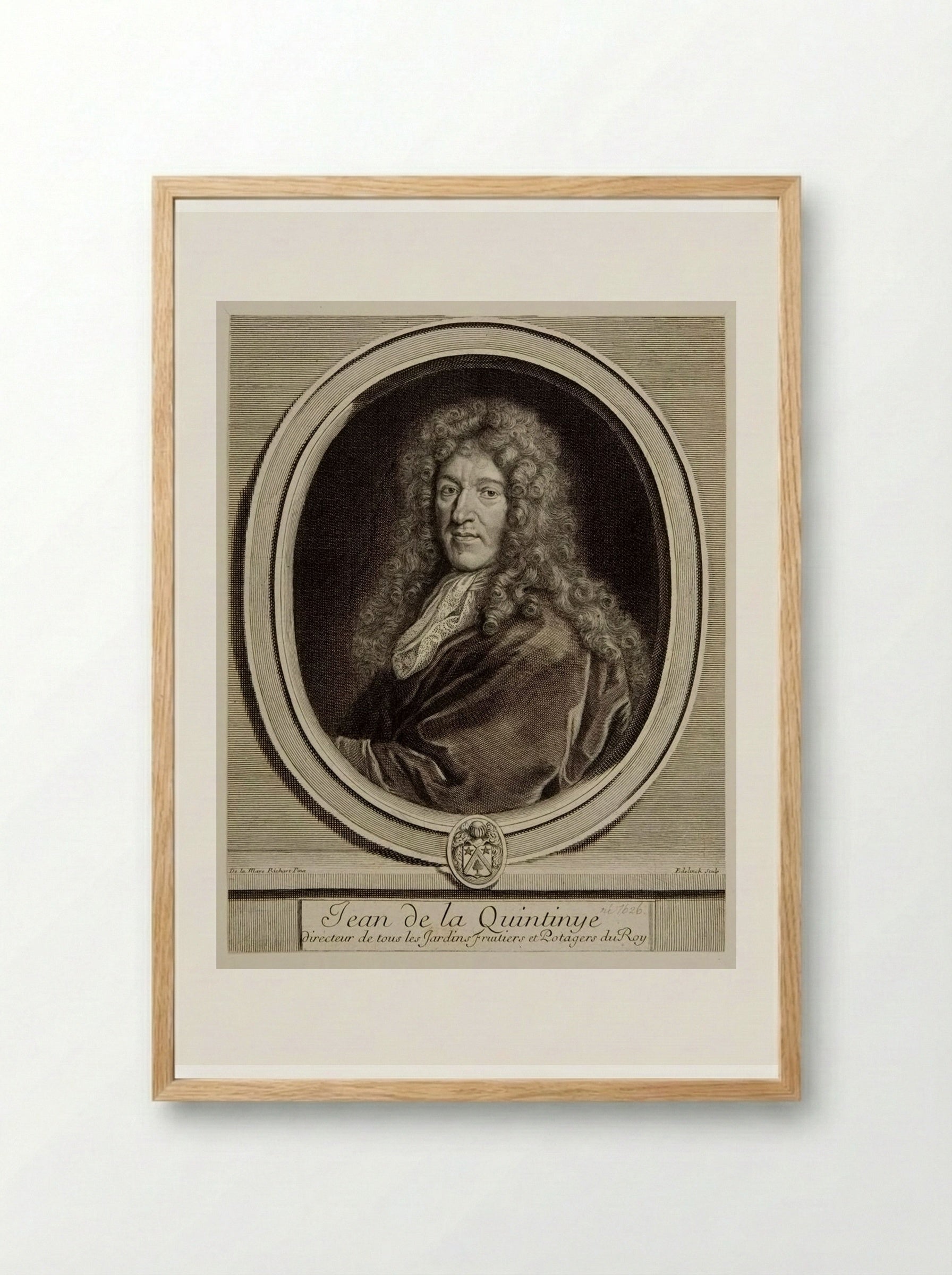 Jean de La Quintinye - Gérard Edelinck - Framed Print Wood