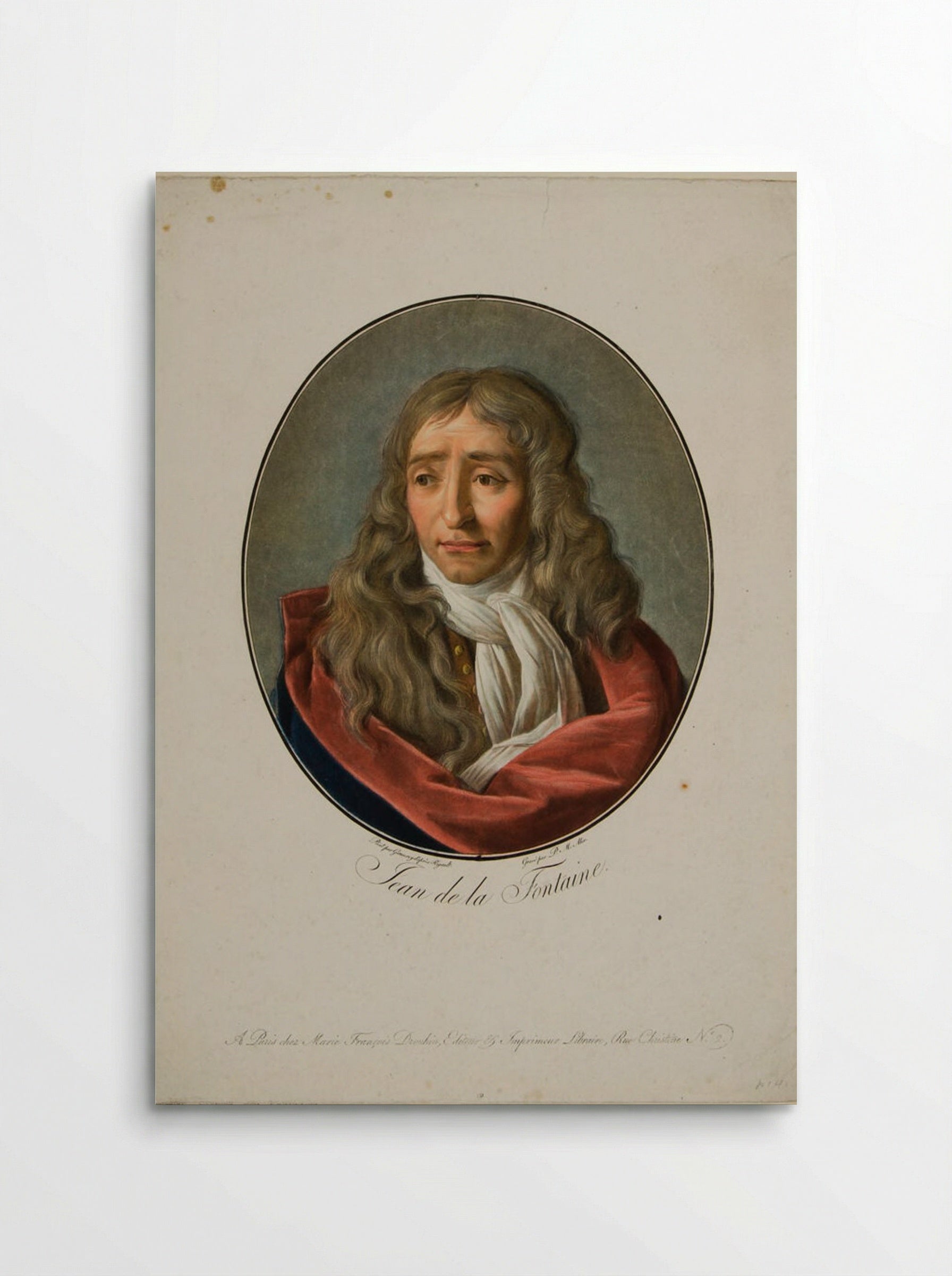 Jean de la Fontaine - Pierre Michel Alix - Poster