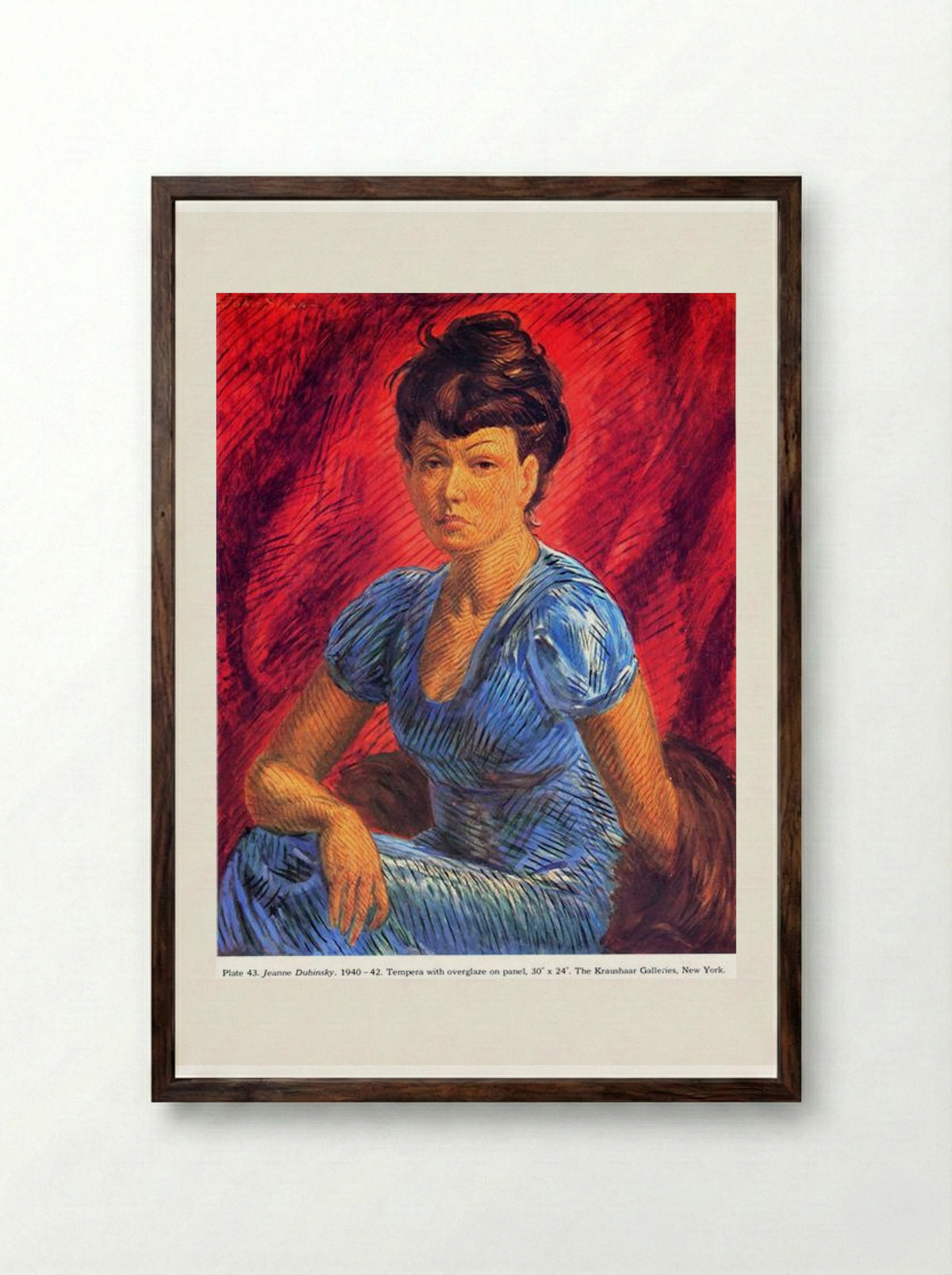 Jeanne Dubinsky - John French Sloan - Framed Print Dark Wood