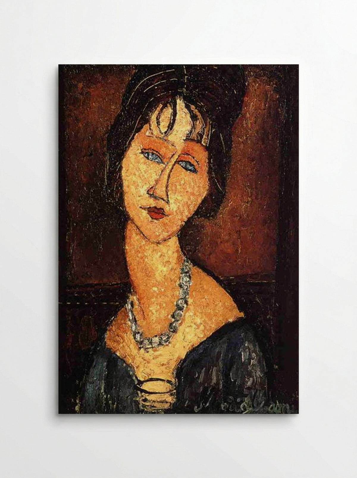 Jeanne Hebuterne with Necklace - Amedeo Modigliani - Poster