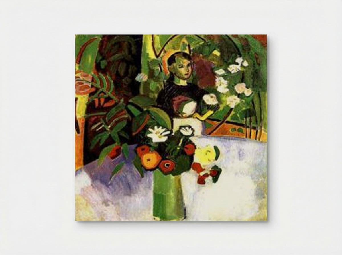 Jeanne with Flowers - Raoul Dufy - Poster