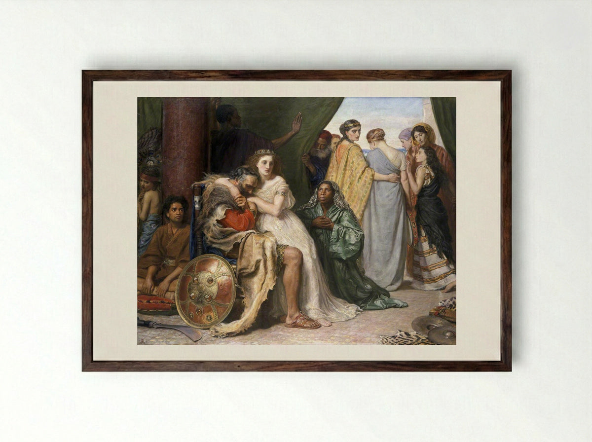 Jephthah - John Everett Millais - Framed Print Dark Wood