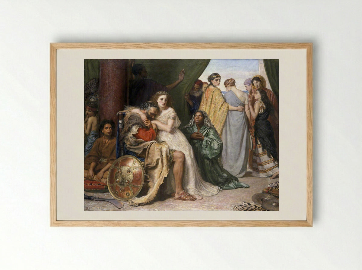 Jephthah - John Everett Millais - Framed Print Wood
