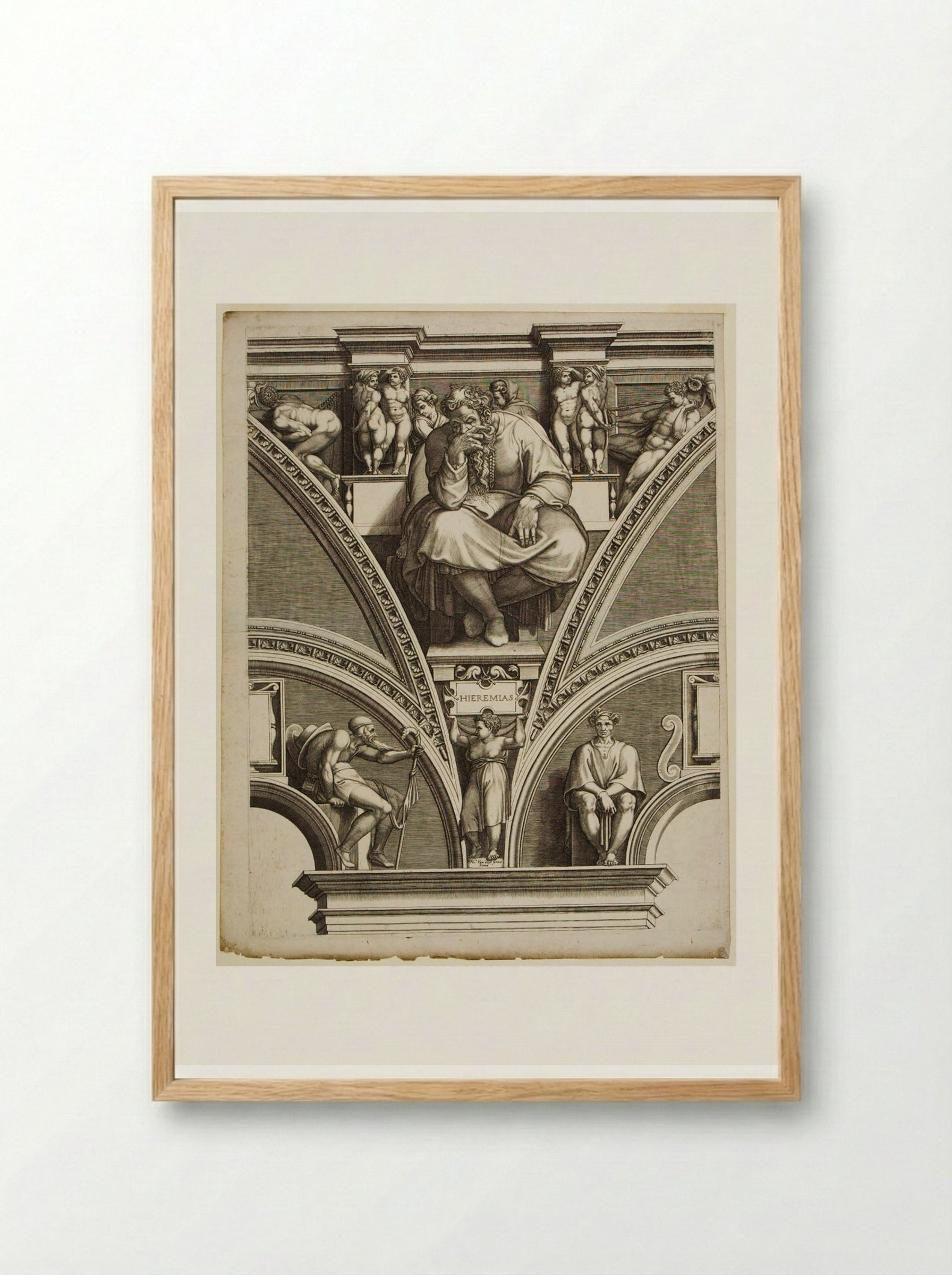 Jeremias - Giorgio Ghisi - Framed Print Wood