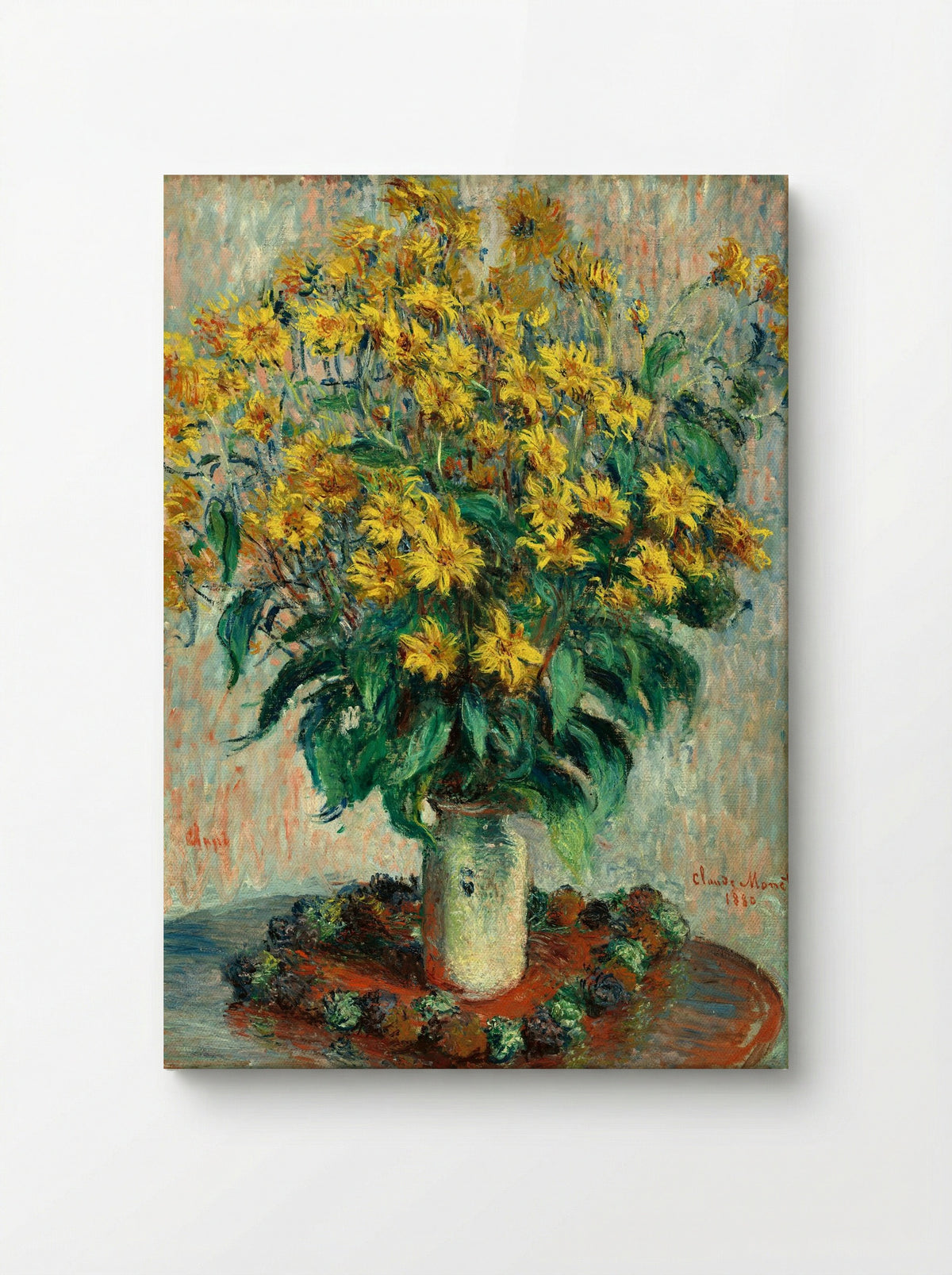 Jerusalem Artichoke Flowers - Claude Monet - Canvas