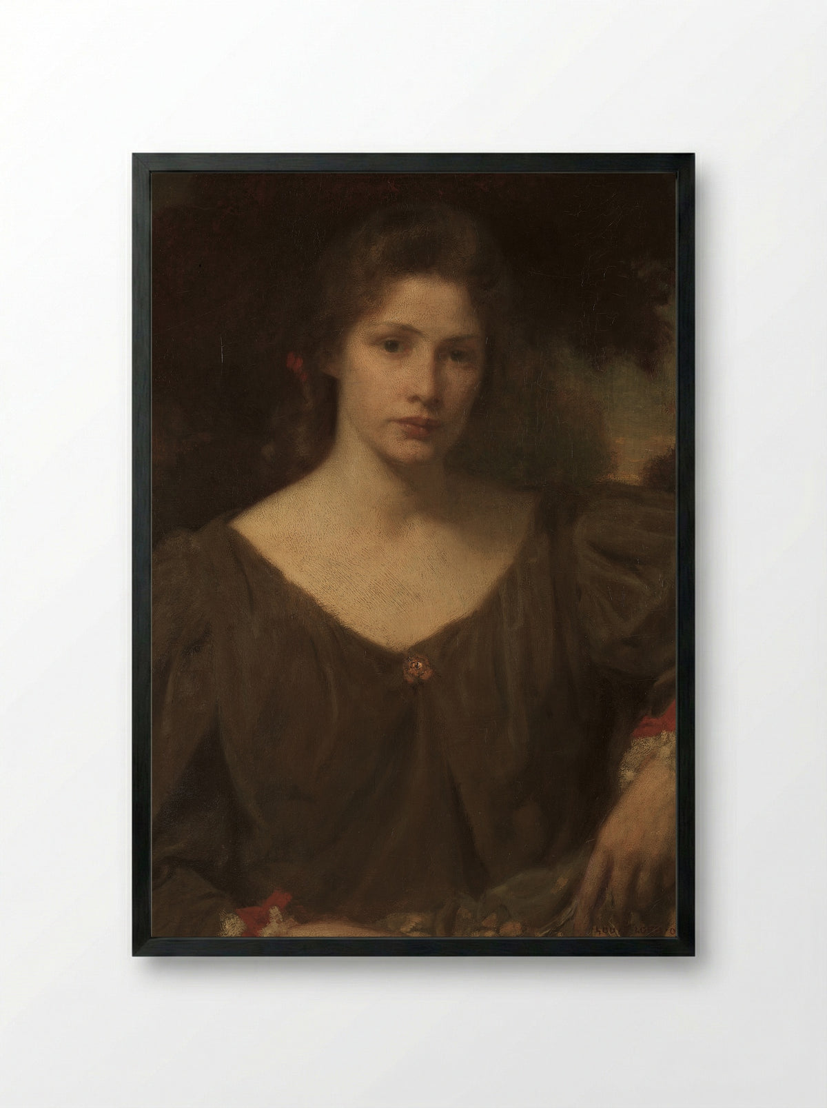 Jessica - Louis Loeb - Framed Print Black