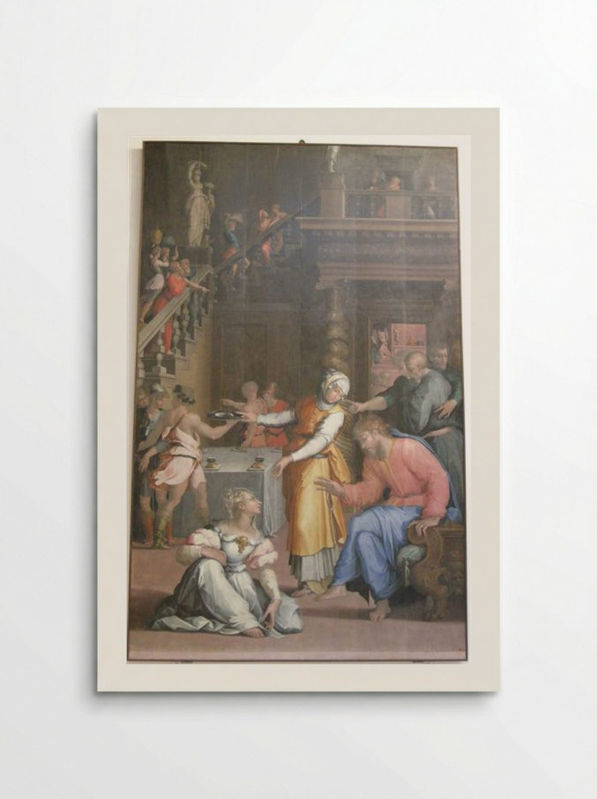Jesus Christ in the House of Martha and Mary - Giorgio Vasari - Poster