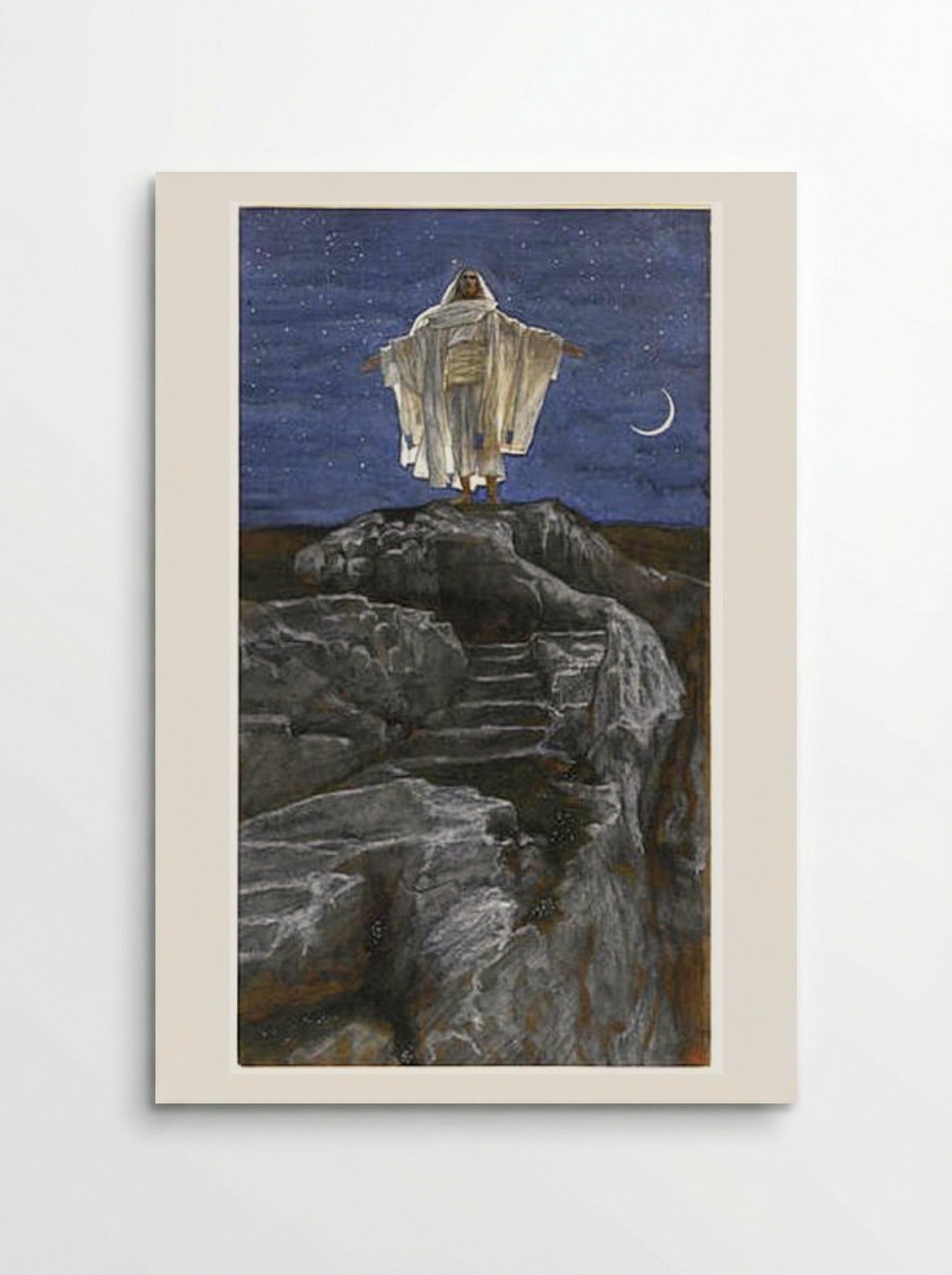 Jesus Goes Up Alone onto a Mountain to Pray - James Tissot - Poster