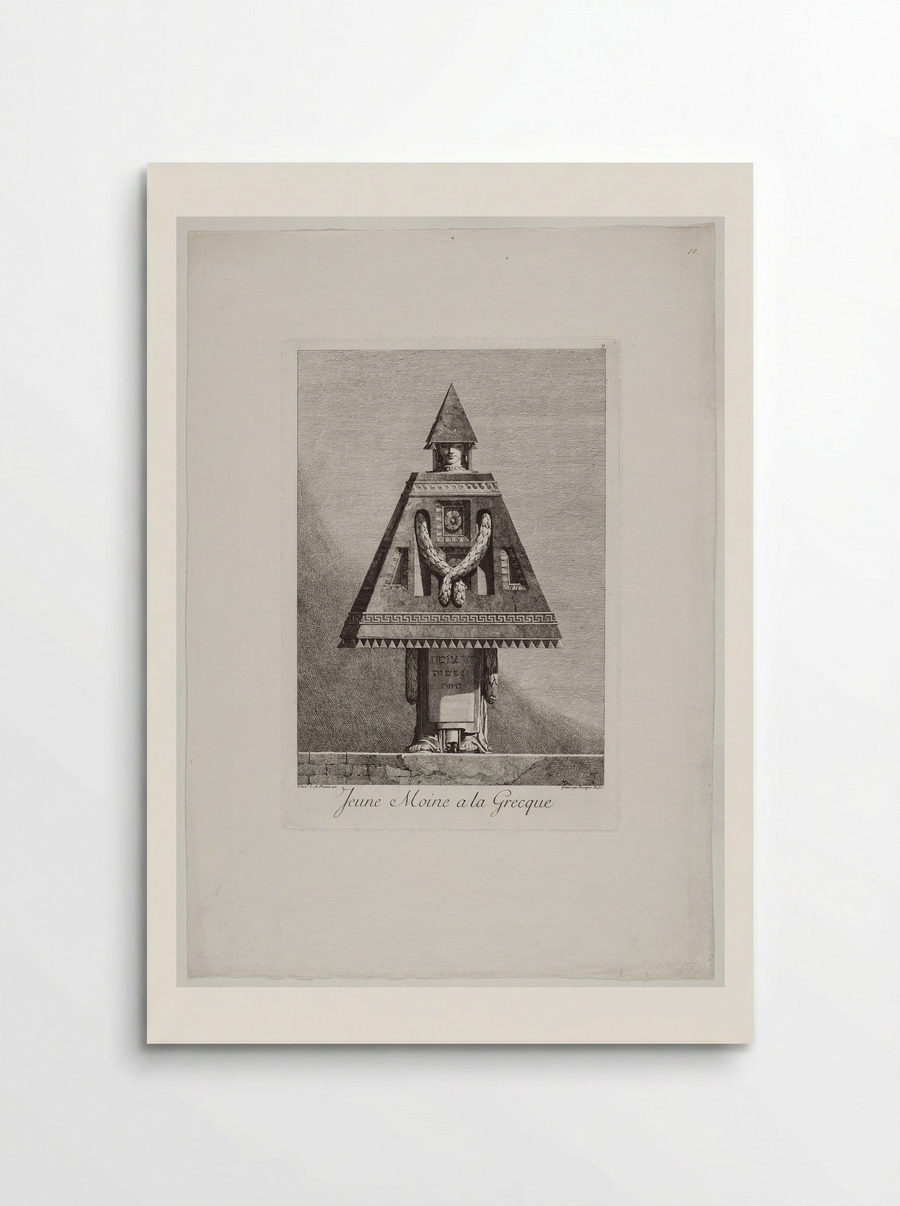 Jeune Moine a la Grecque - Benigno Bossi - Poster