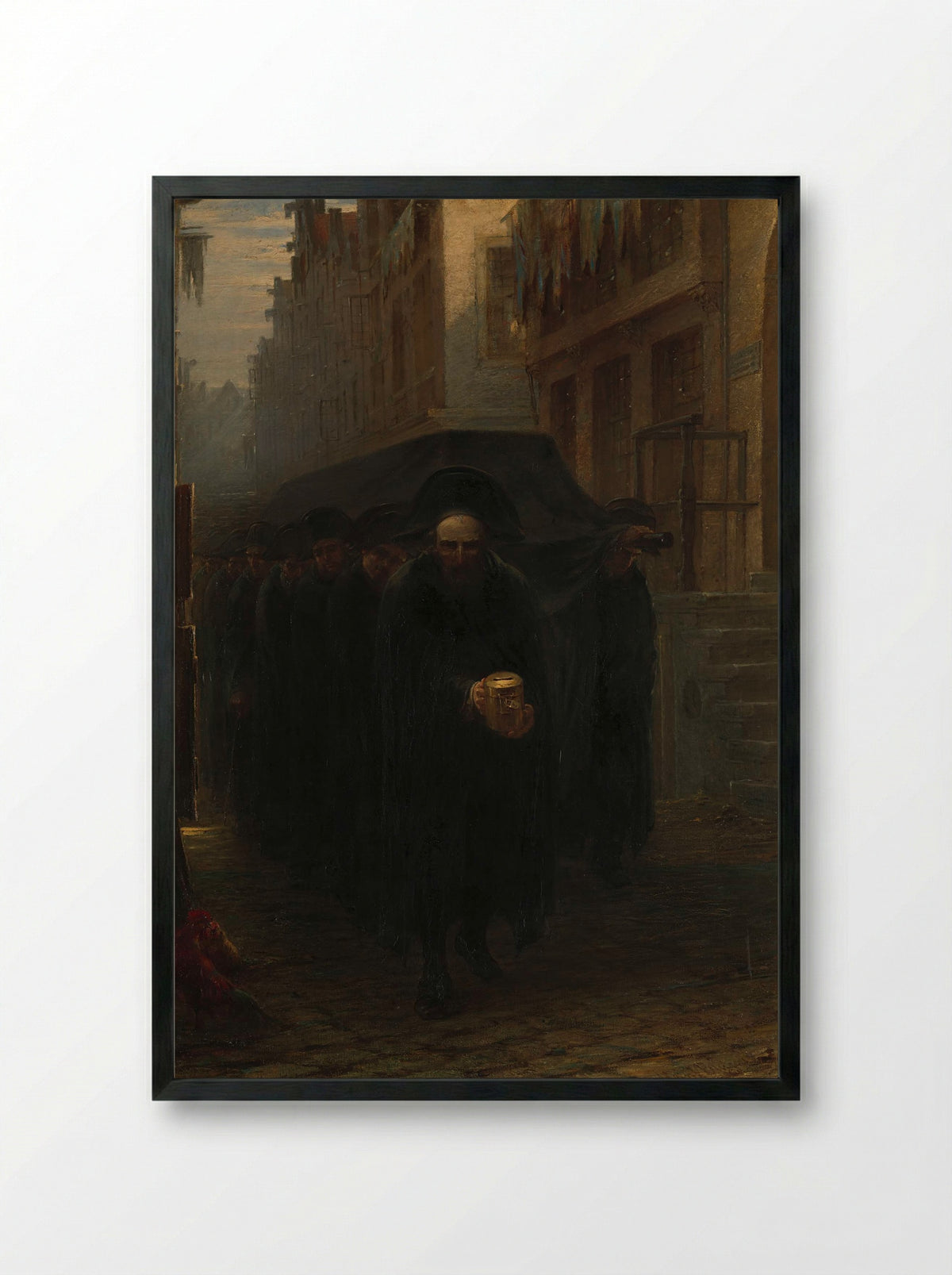Jewish Funeral - Hein Burgers - Framed Print Black