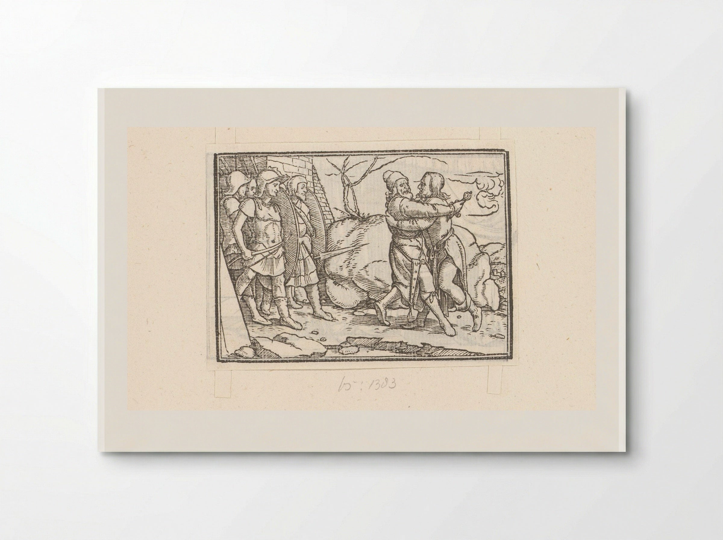 Joab Kills Amasa - Veit Rudolf Specklin - Poster