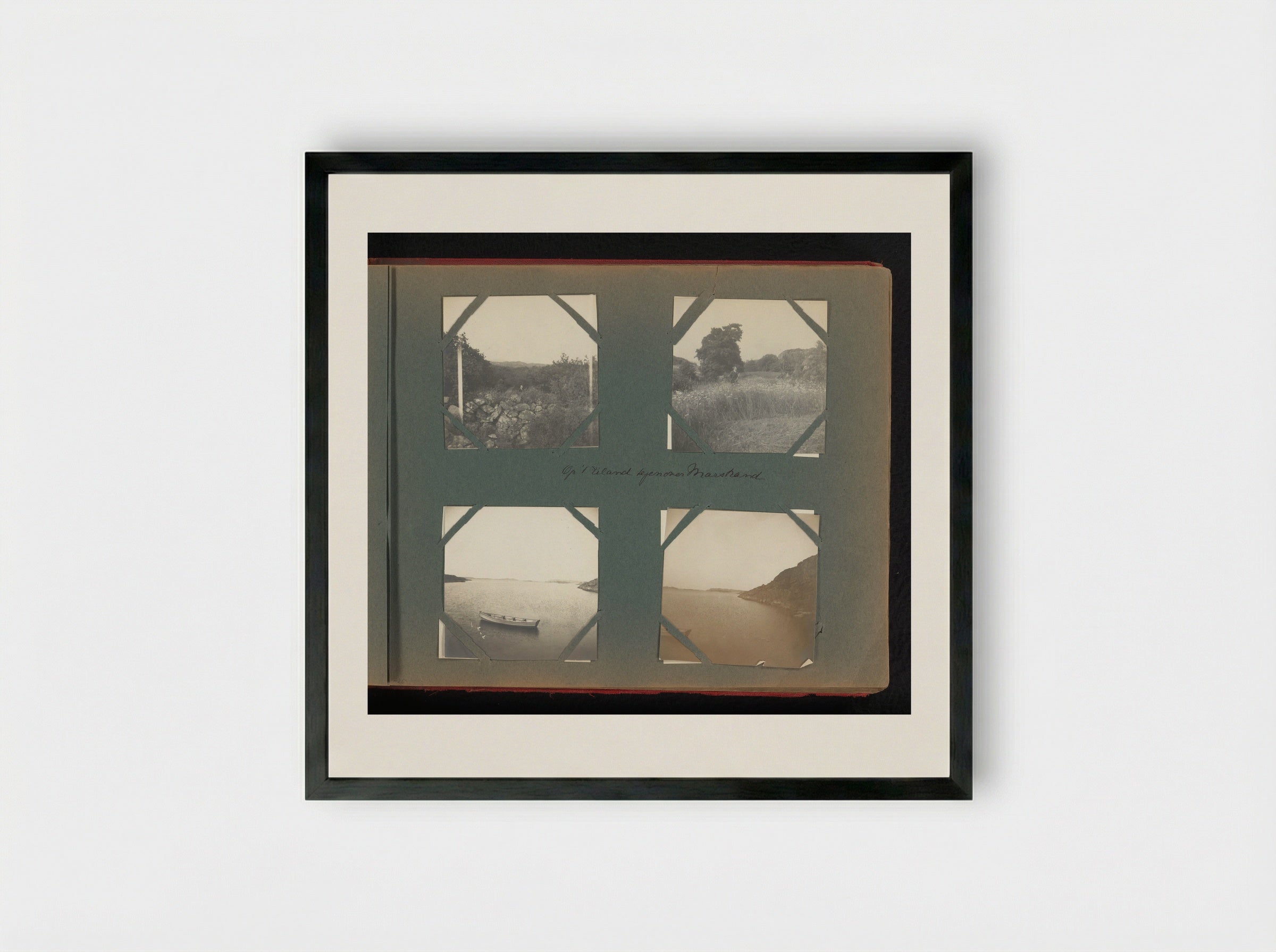 Joan Boelen op een eiland bij Marstrand - Charlotte Alida Boelen-Matthes - Framed Print Black