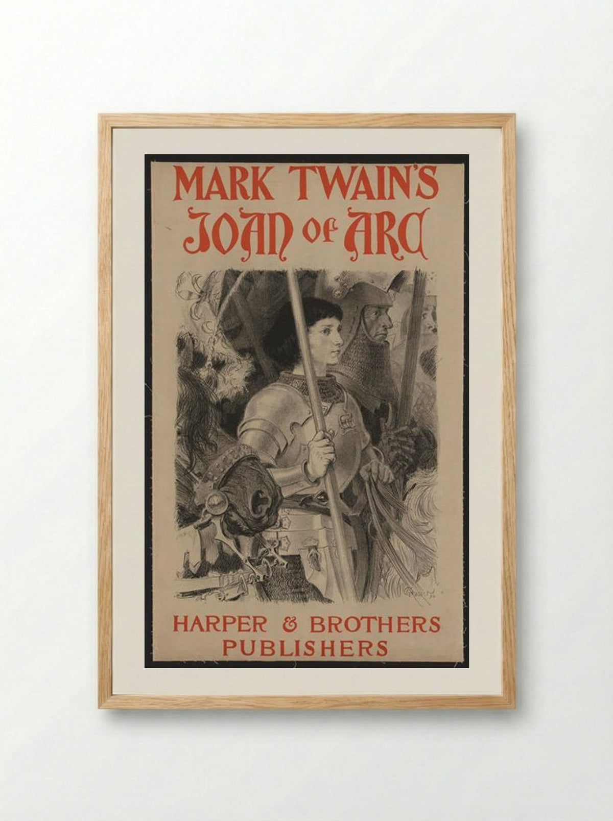 Joan of Arc - Eugène Grasset - Framed Print Wood