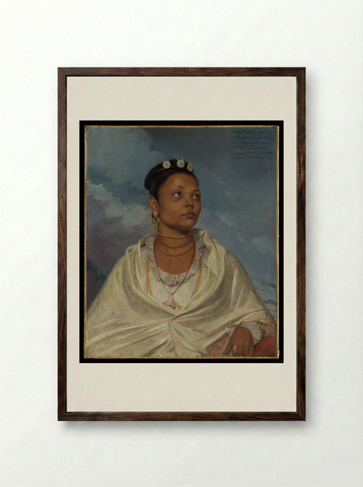 Joanna de Silva - William Wood - Framed Print Dark Wood