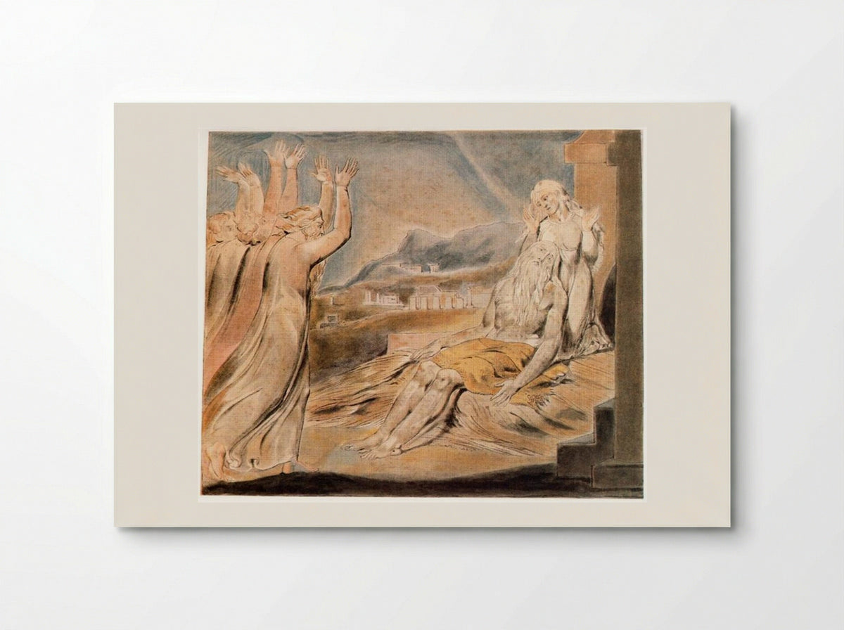 Job Confessing His Presumption to God - William Blake - Poster