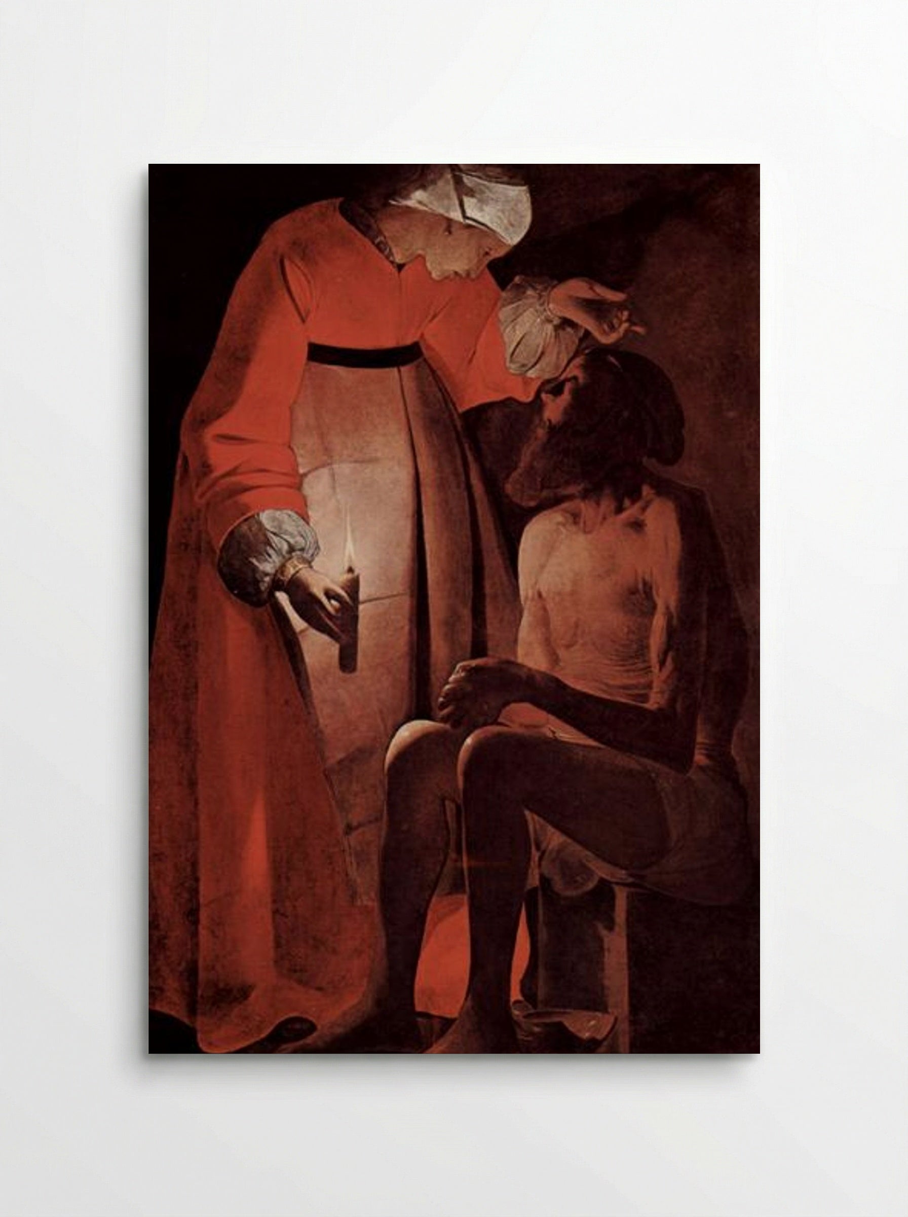 Job Mocked by His Wife - Georges de la Tour - Poster
