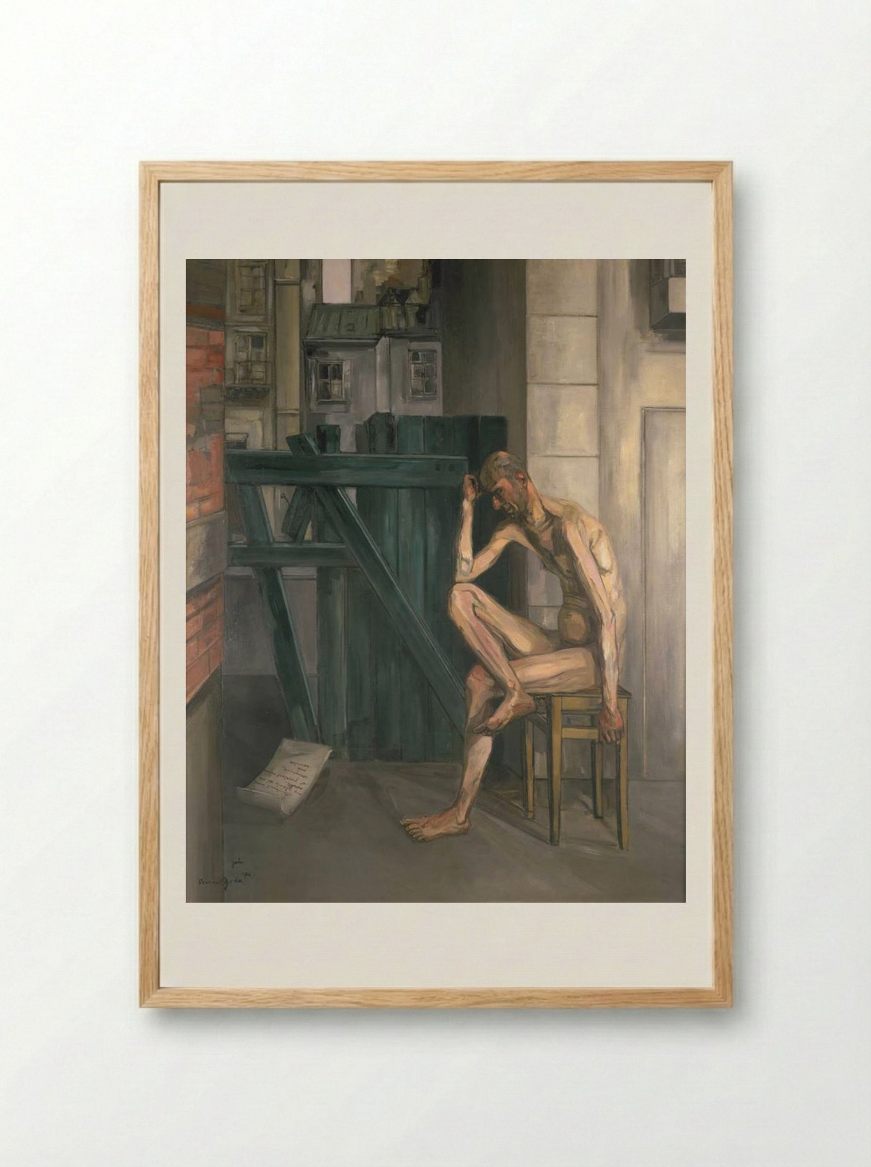 Job - Francis Gruber - Framed Print Wood
