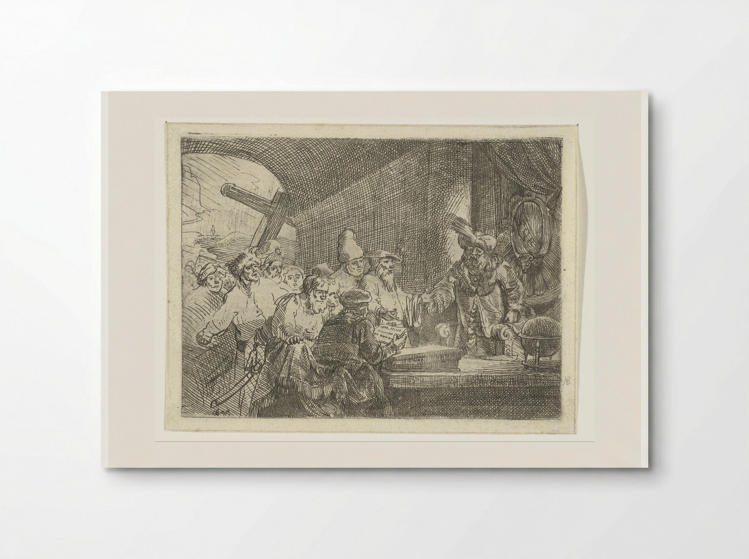 Joden voor Pilatus - Samuel van Hoogstraten - Poster