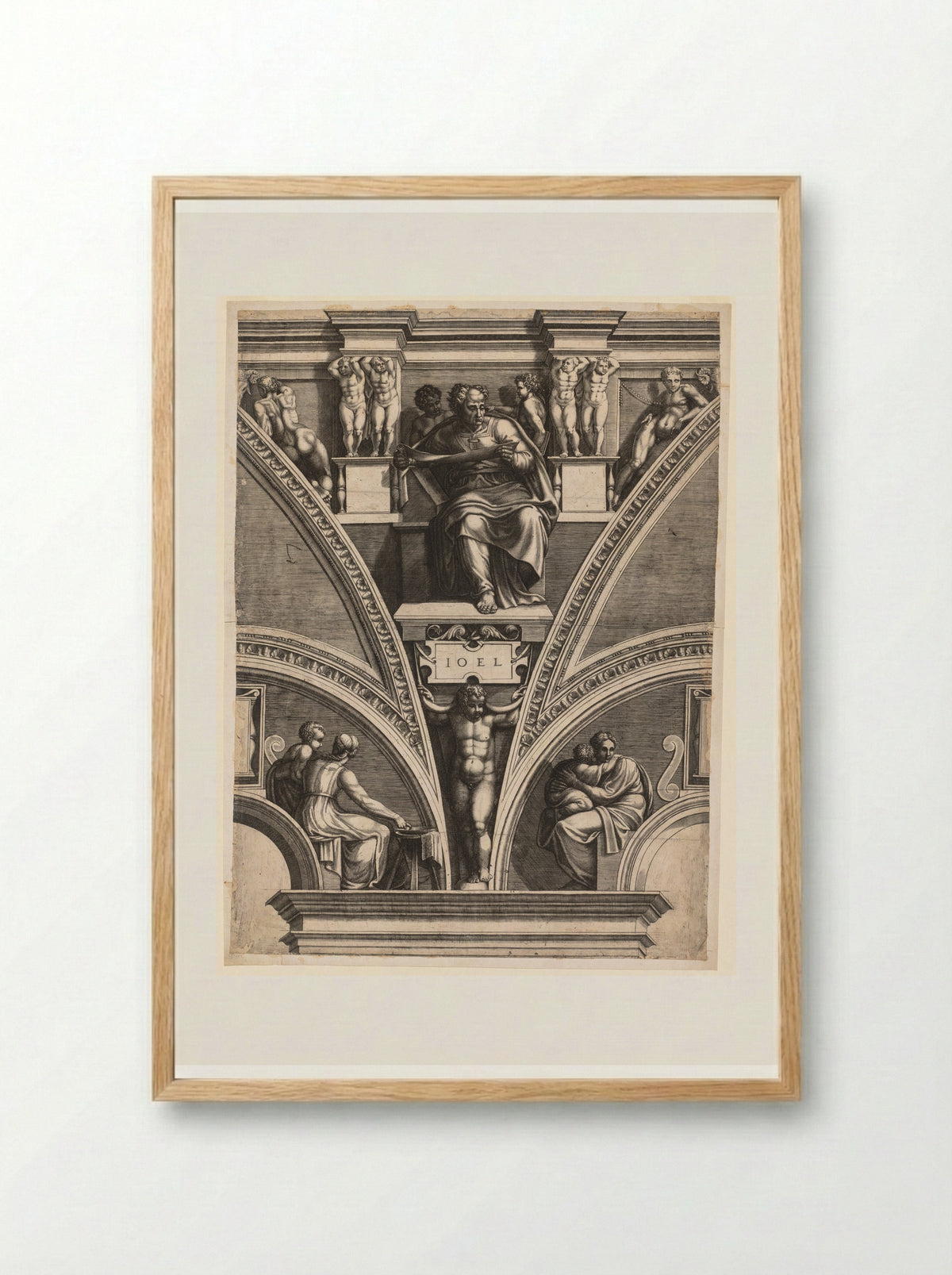 Joel (After Michelangelo) - Giorgio Ghisi - Framed Print Wood